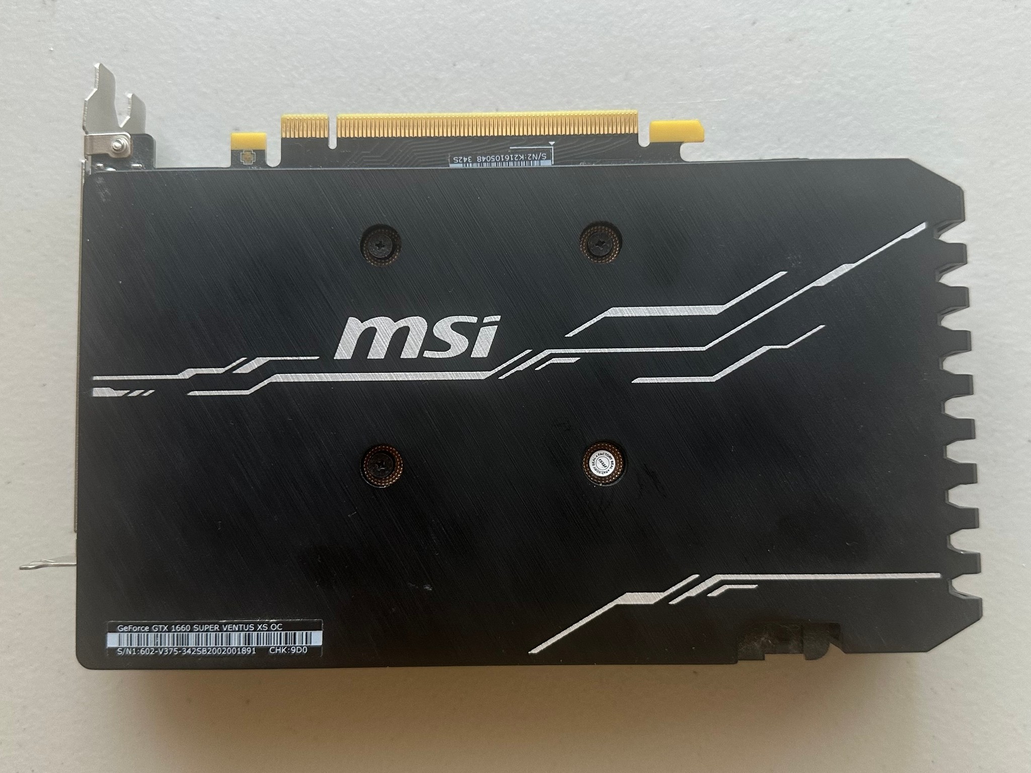 MSI GeForce GTX 1660 SUPER VENTUS XS OC