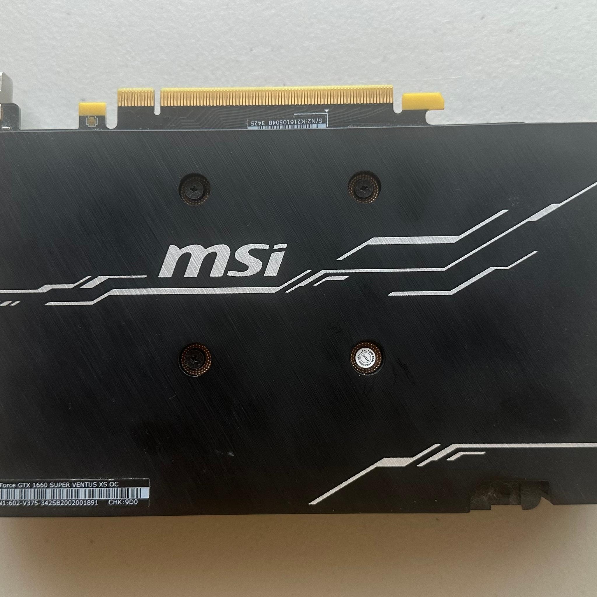 MSI GeForce GTX 1660 SUPER VENTUS XS OC