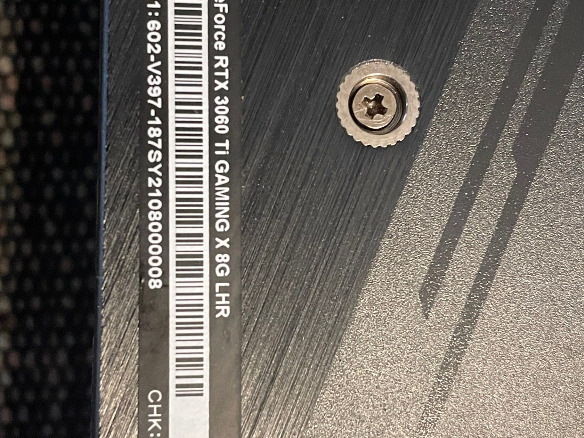 GeForce RTX 3060 Ti GAMING X 8G LHR GPU, Used.