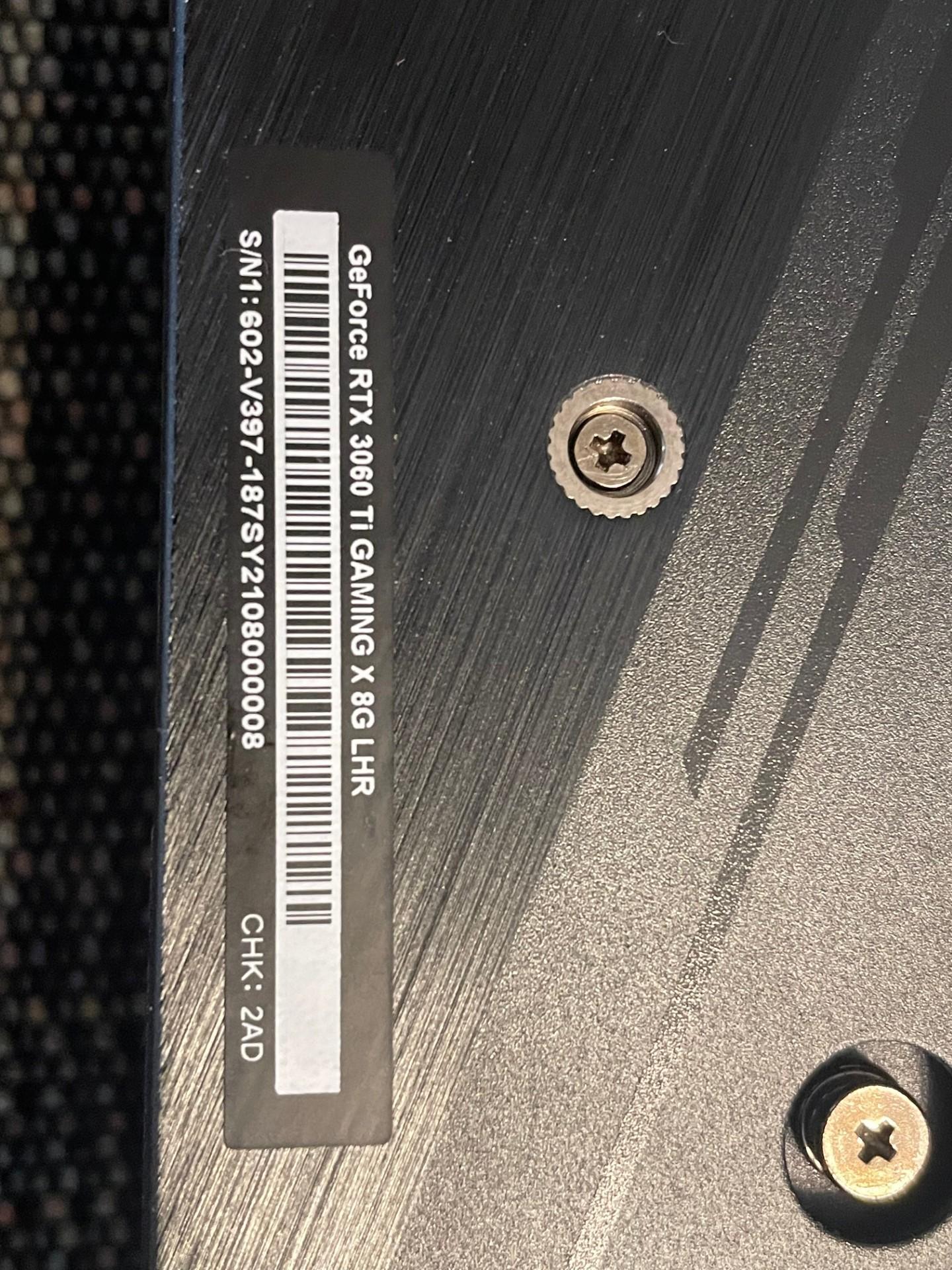GeForce RTX 3060 Ti GAMING X 8G LHR GPU, Used.