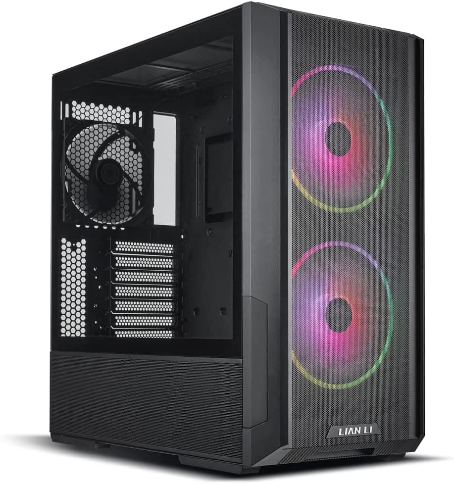 Lian Li Lancool 216 RGB Black ATX Mid Tower Case, 2X 160 mm ARGB Fans Included - LANCOOL 216RX