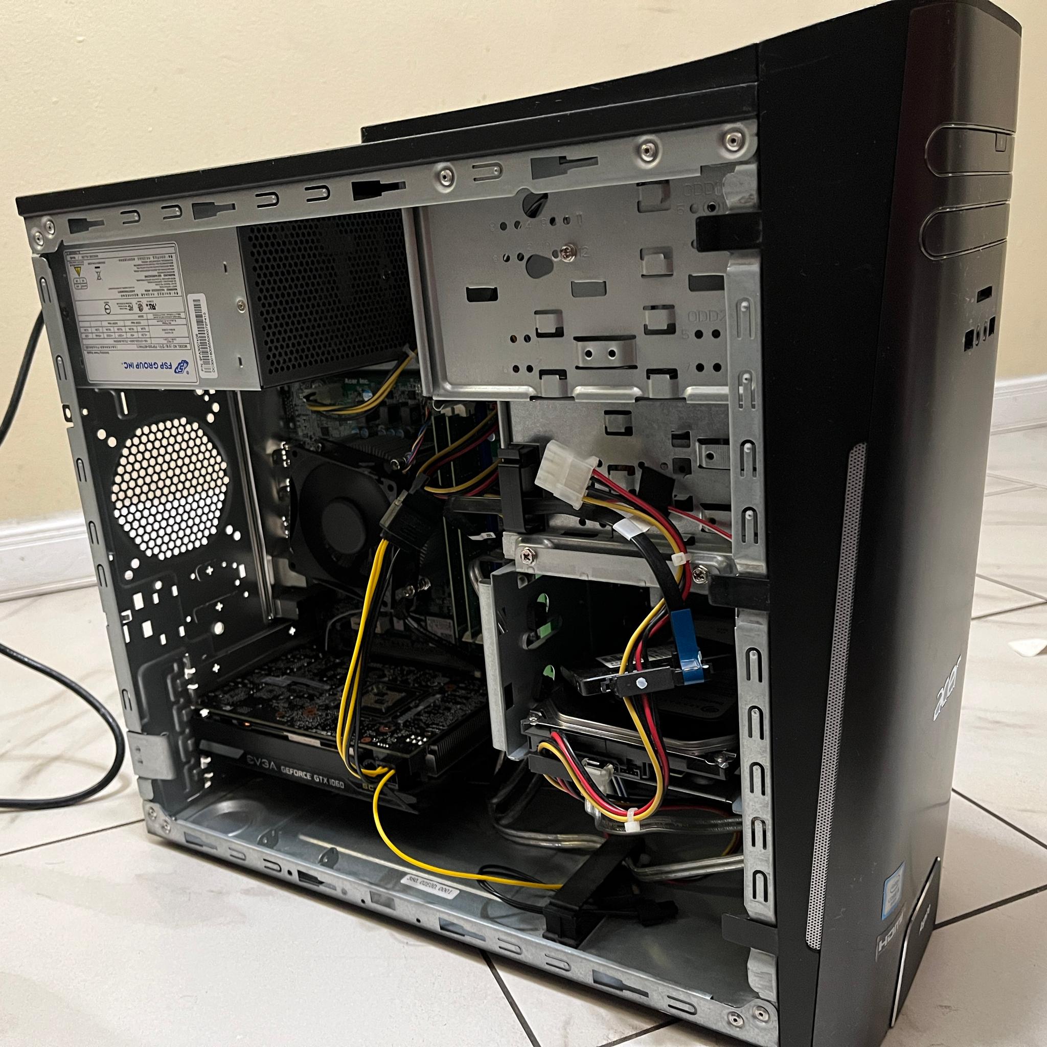🟢🔥Budget Acer Aspire Gaming PC - GTX 1060 6GB, Intel i5-6400, 16GB RAM, 1.2TB Storage w/ Wi-Fi 🖥️🔵