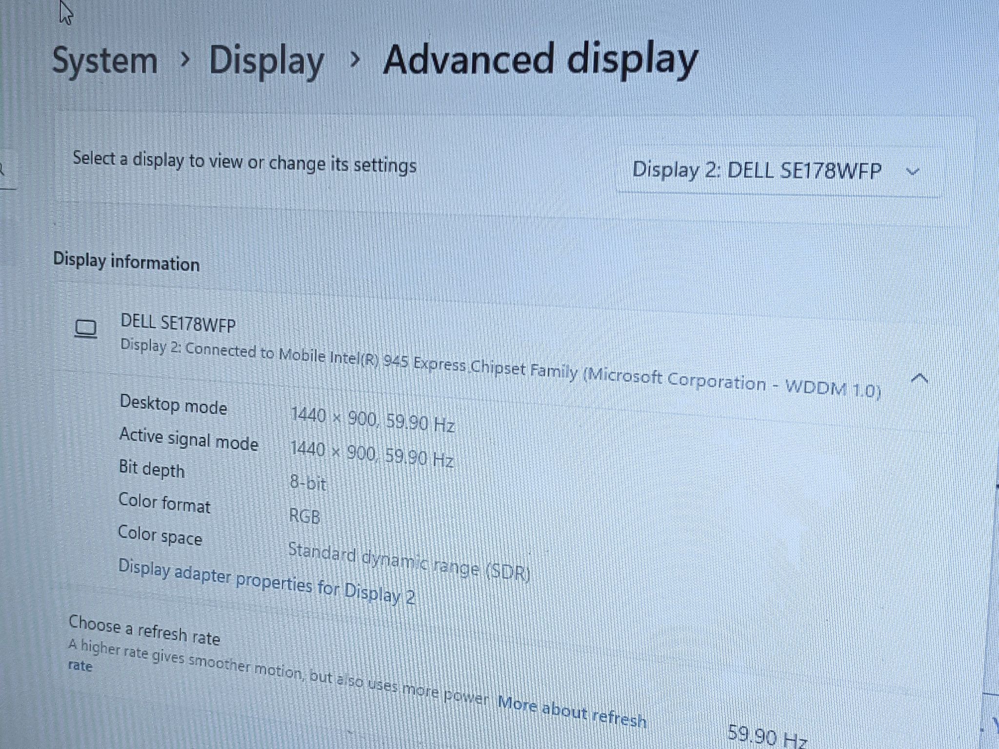 DELL SE178WFPc 17" 1440 x 900 60Hz Panel Glossy LCD Monitor w/ Cables