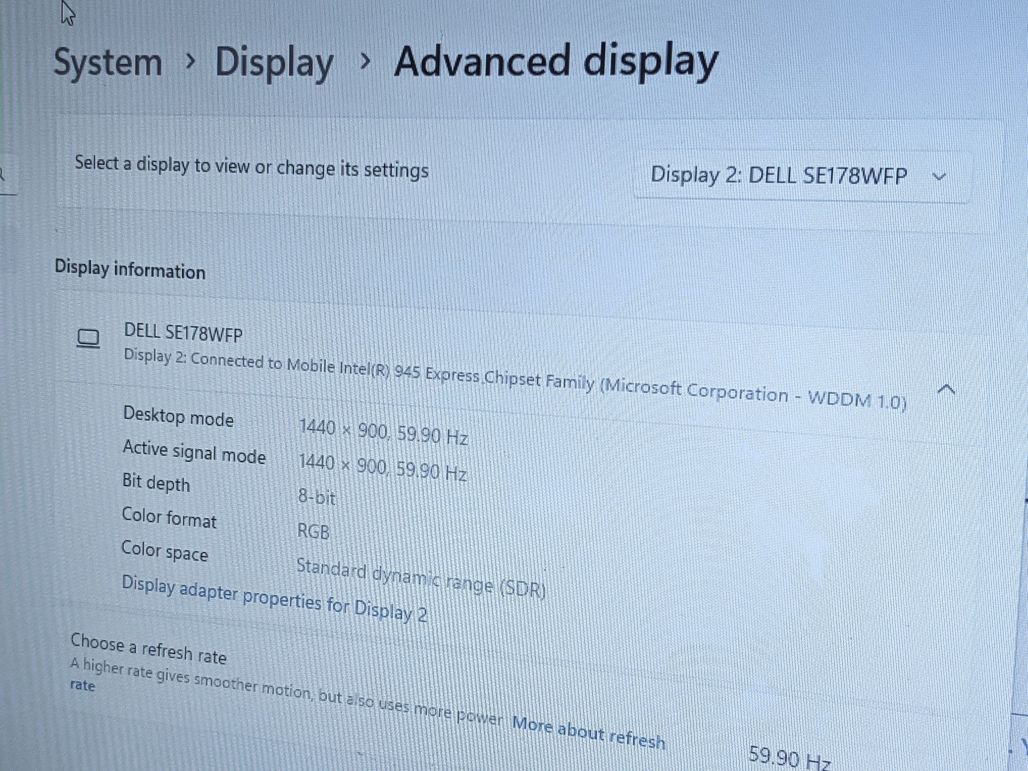 DELL SE178WFPc 17" 1440 x 900 60Hz Panel Glossy LCD Monitor w/ Cables