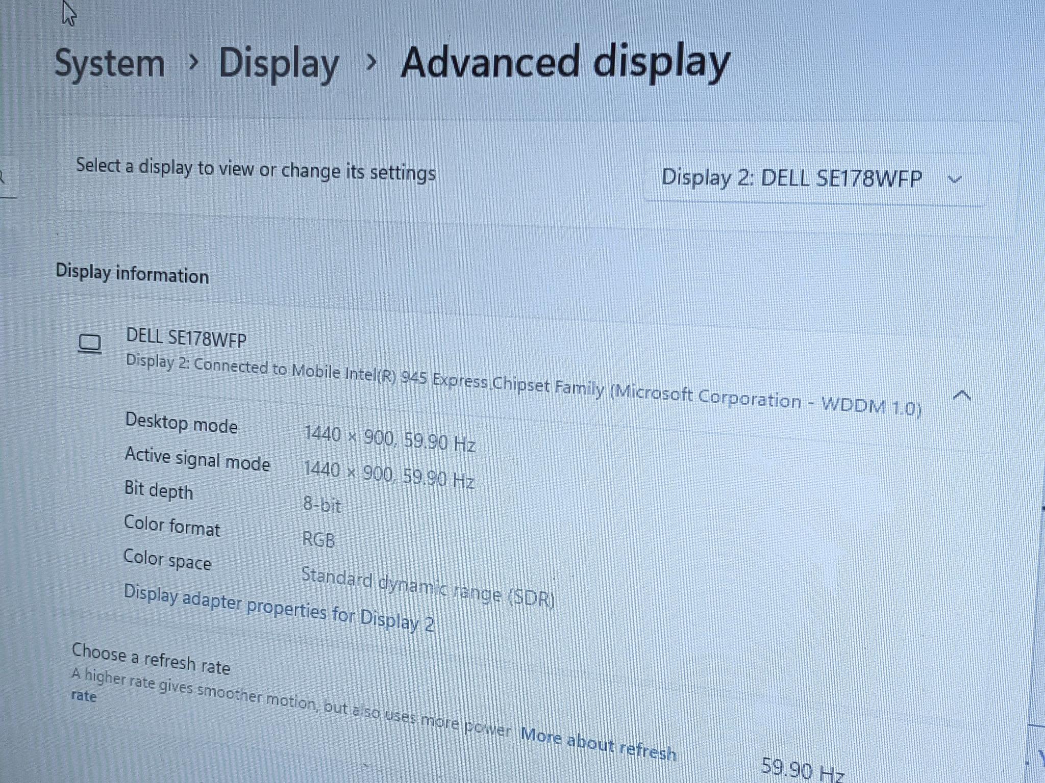 DELL SE178WFPc 17" 1440 x 900 60Hz Panel Glossy LCD Monitor w/ Cables