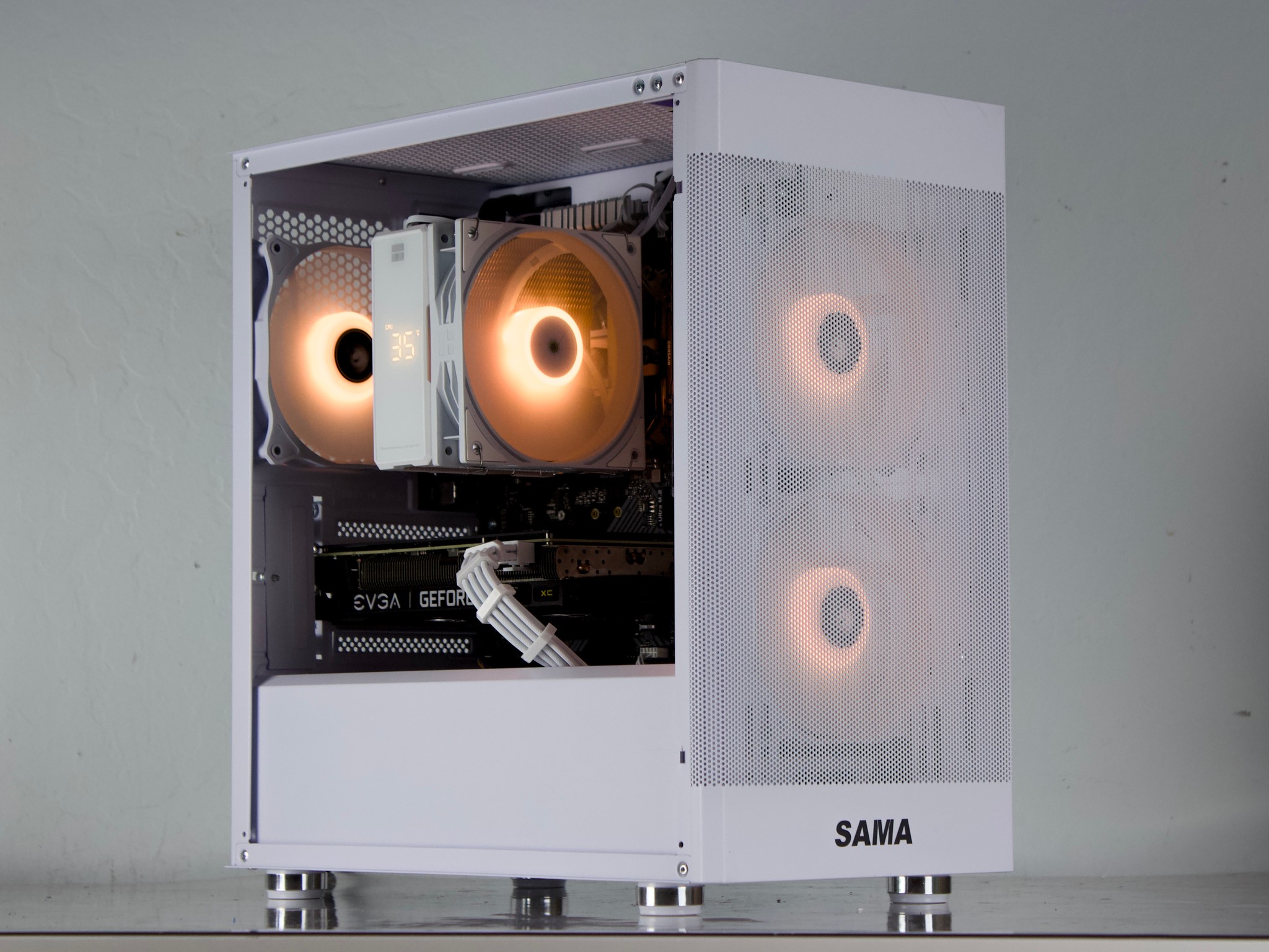 🤍🩵 RTX 3060/ Ryzen 5500 / 16GB / 1TB Gaming PC 🩵🤍- ARGB, WiFi, BlueTooth