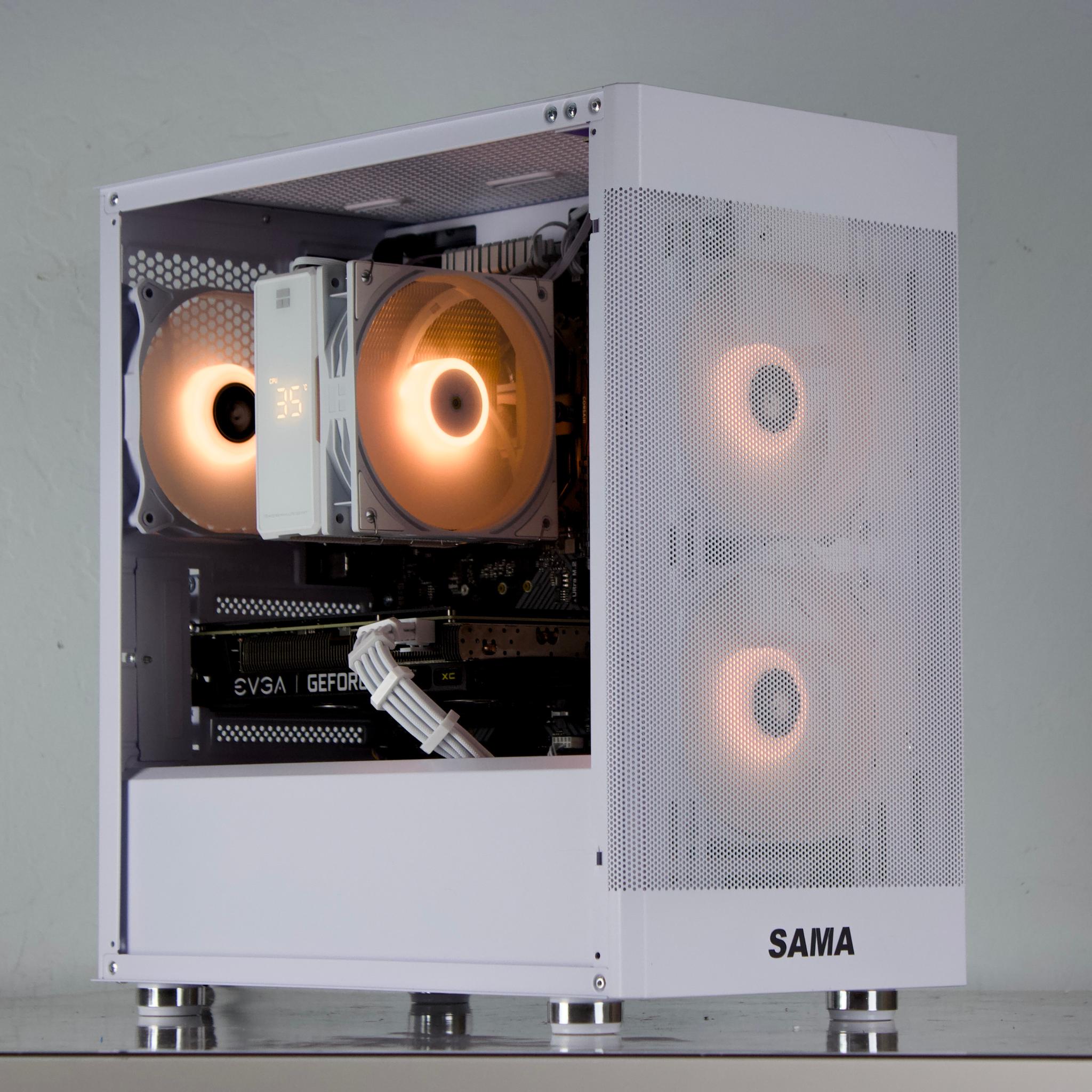 🤍🩵 RTX 3060/ Ryzen 5500 / 16GB / 1TB Gaming PC 🩵🤍- ARGB, WiFi, BlueTooth