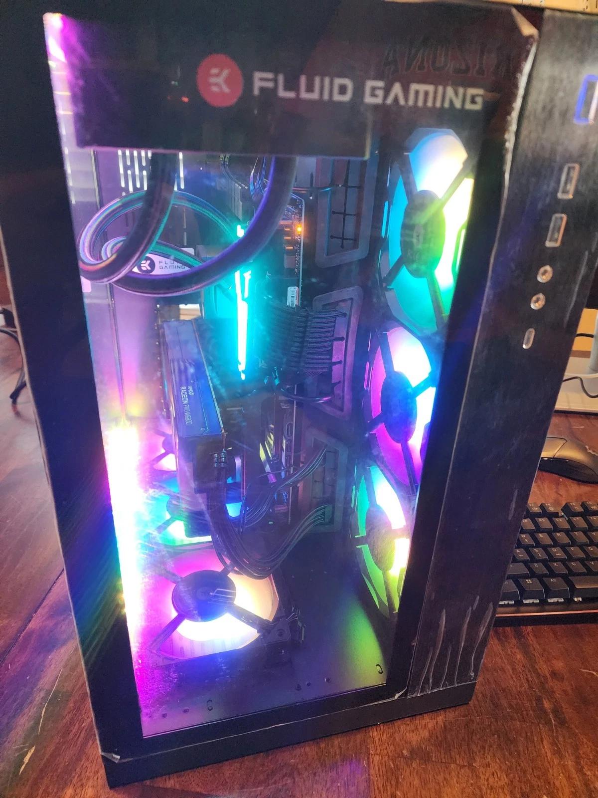 EK 165 Battle Gaming PC | Ryzen 7 7800X3D | 32GB RAM | Radeon Pro W6800