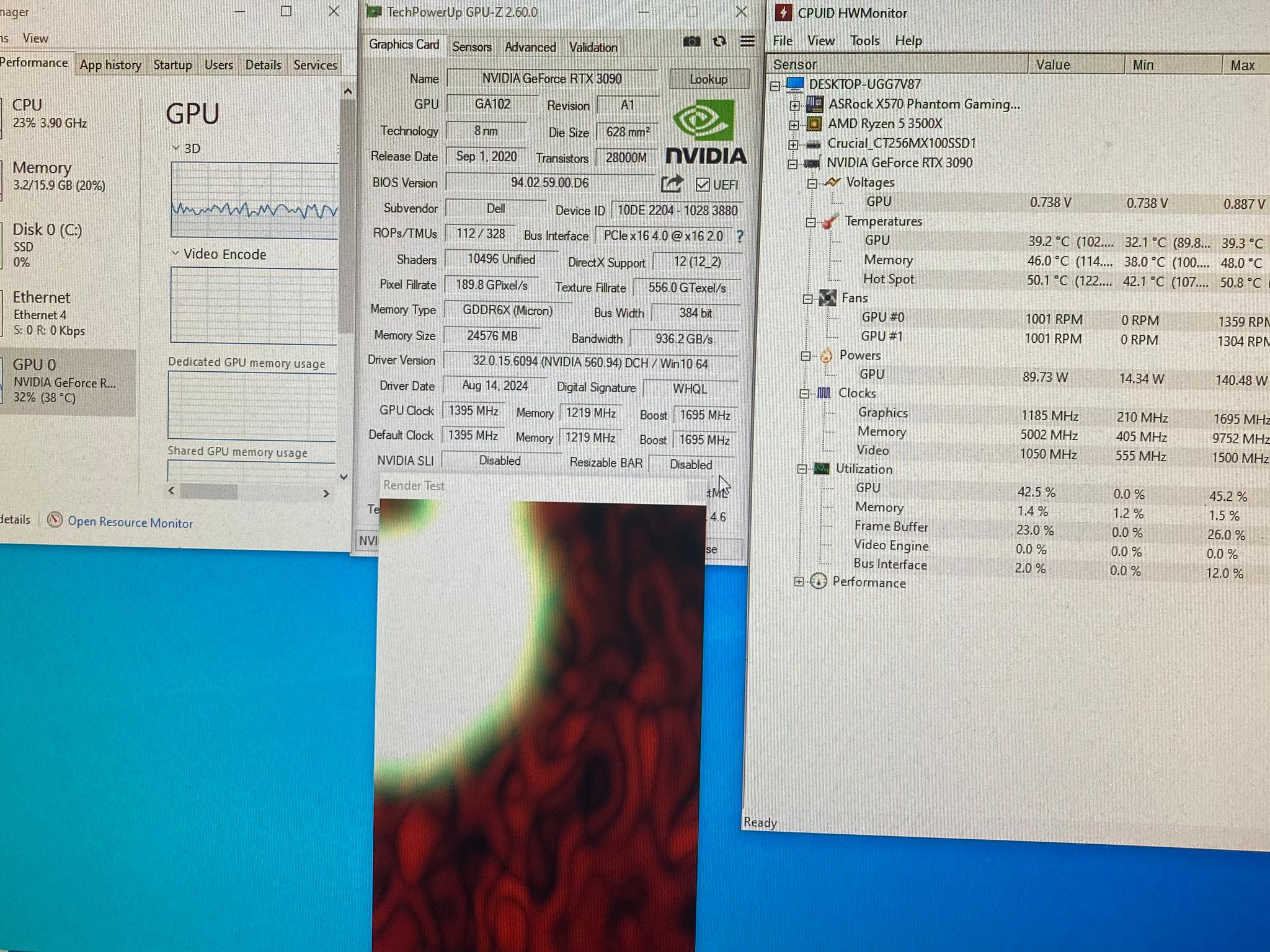 DELL RTX 3090 24GB Graphics Card (READ)
