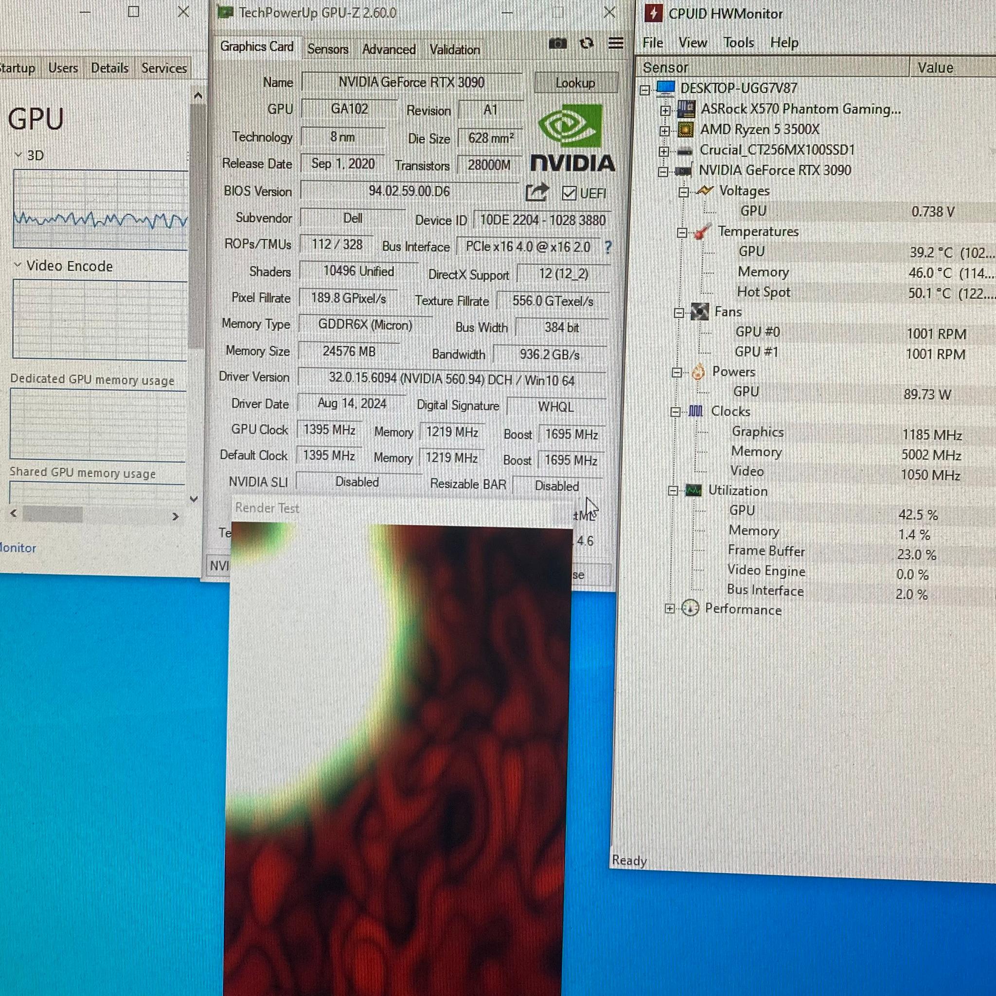 DELL RTX 3090 24GB Graphics Card (READ)