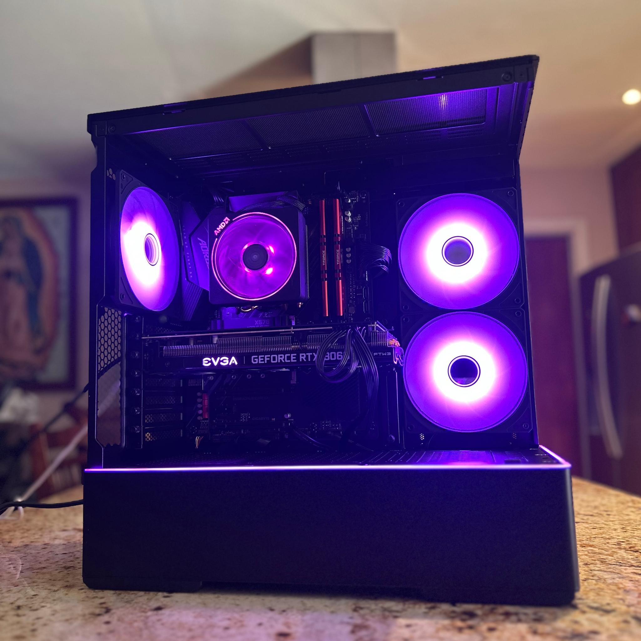 Black Gaming PC | RTX 3060Ti | RYZEN 5 3600 | 16GB RAM | 1TB SSD | ON BOARD WiFi + BT