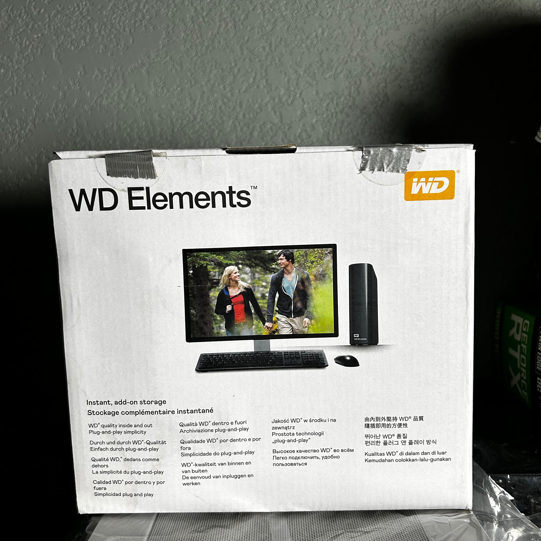 WD 10TB Elements Desktop External Hard Drive
