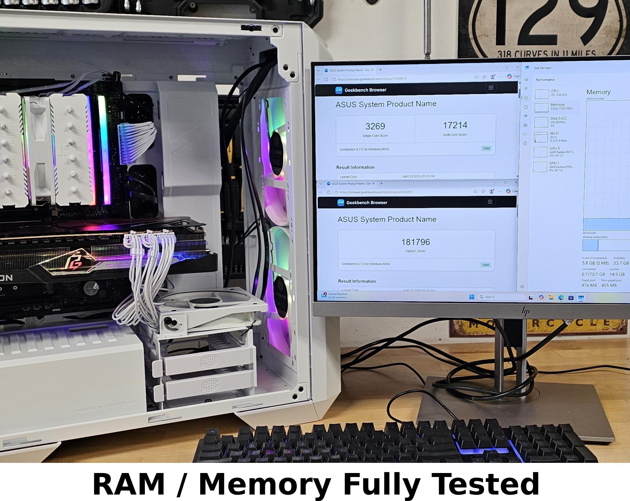 64GB DDR5 (2x32GB) CL30 6000MT/s RGB Corsair Vengeance