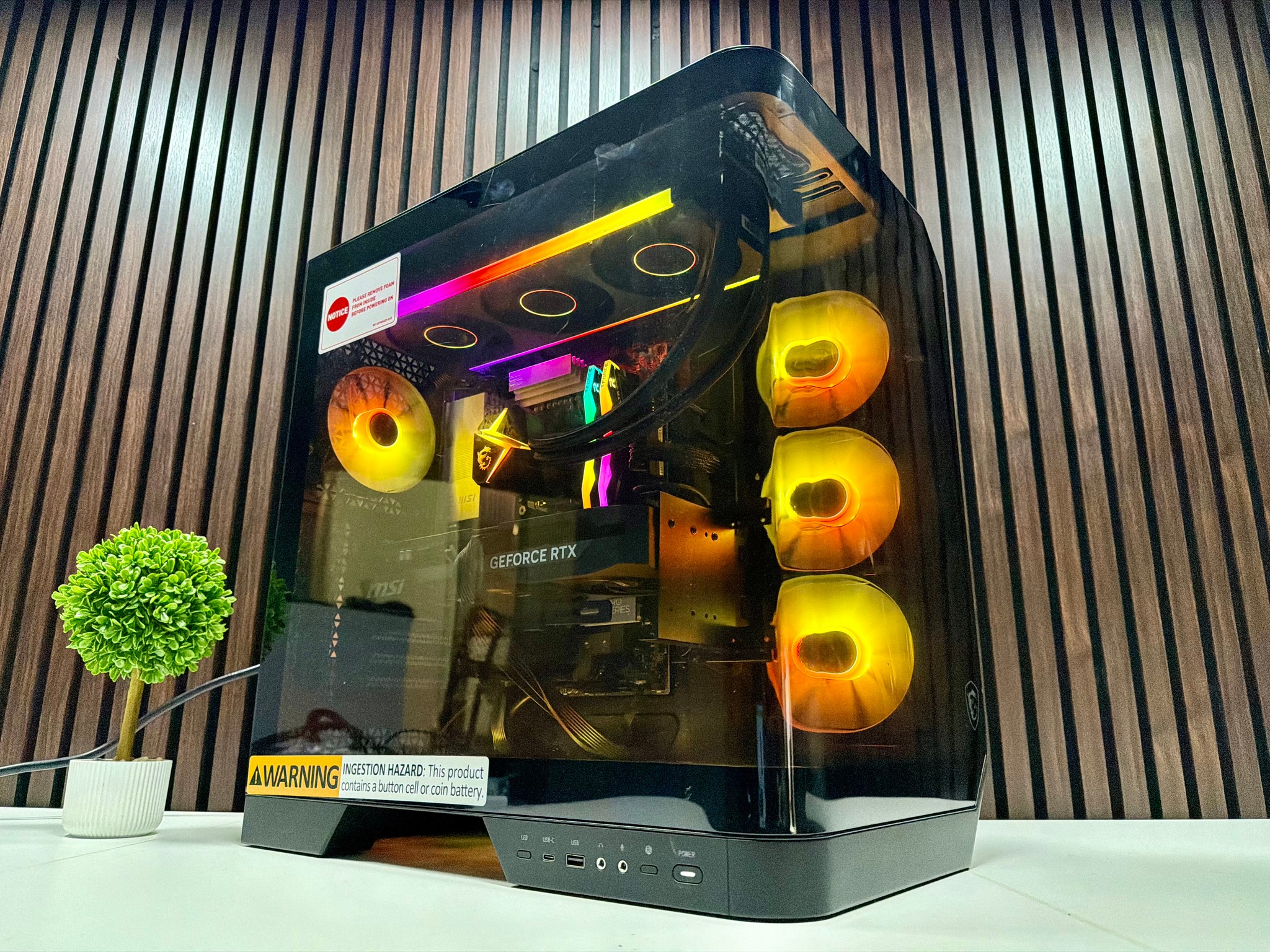 MSI Vision ZS 9NVV-1275US RTX 5080 | Ryzen 9800X3D | 64GB DDR5 | 2TB M.2 | 850 Watt Gold PSU | AIO