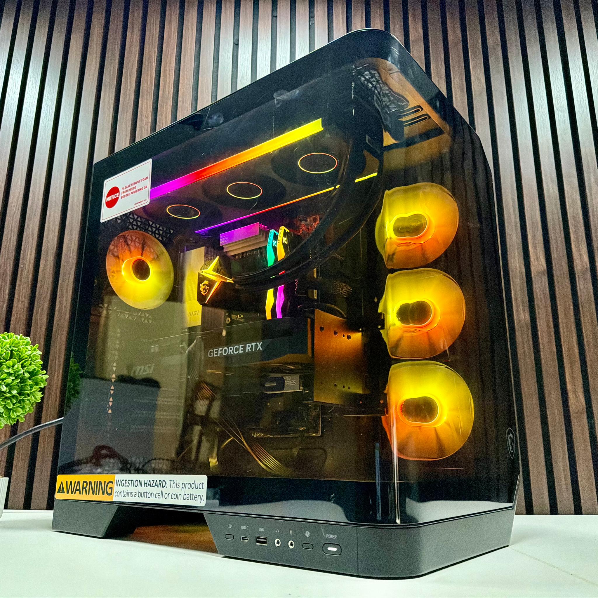 MSI Vision ZS 9NVV-1275US RTX 5080 | Ryzen 9800X3D | 64GB DDR5 | 2TB M.2 | 850 Watt Gold PSU | AIO