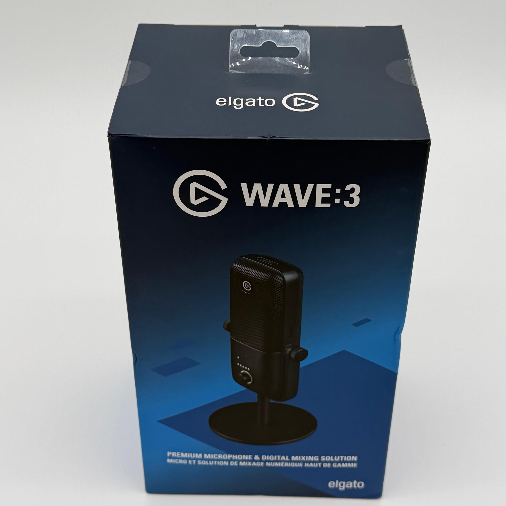 Elgato Wave:3 Wired Cardioid Condenser USB Microphone - Black