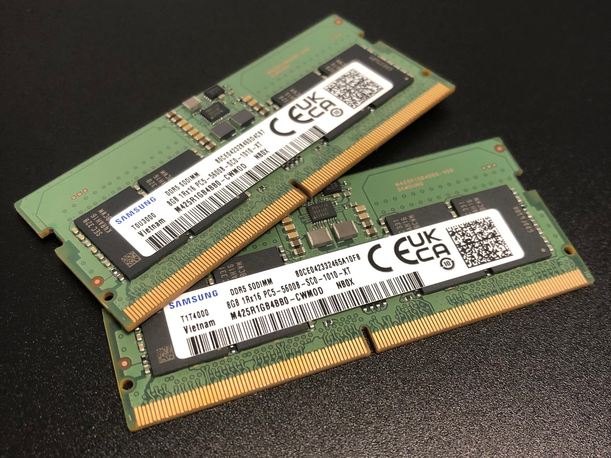 16GB (2x8) DDR5 5600MT/s SO-DIMM