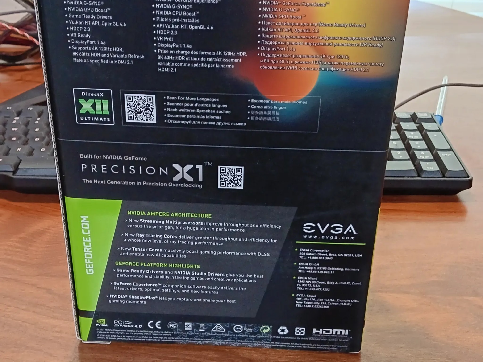 *BOX ONLY* - EVGA RTX-3060 12G-P5-3657-KR GPU *BOX ONLY*