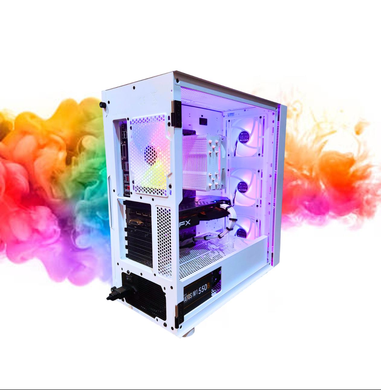SALE: RX 580 8GB + Ryzen 7 + 512GB SSD + 16GBs RAM + 5 RGB Fans ( White RGB Gaming PC )