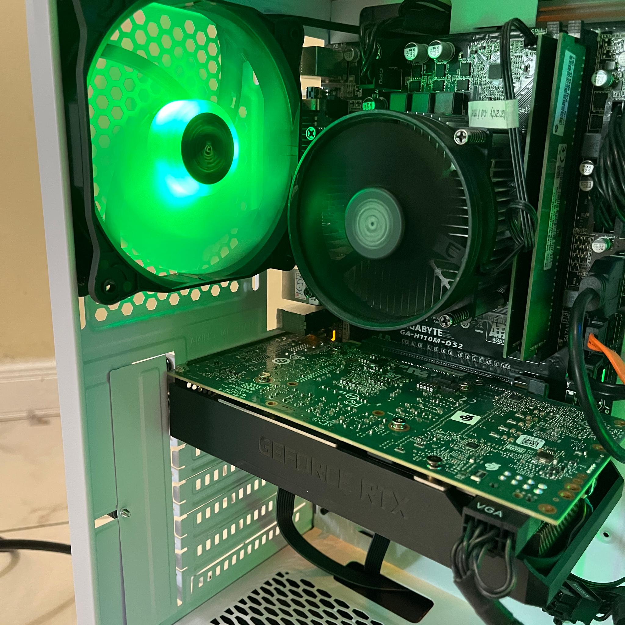 🖥️🔥NVIDIA RTX 2060 Super, Intel i5-7500, 16GB RAM, 870 GB Storage, High Performance RGB Gaming PC