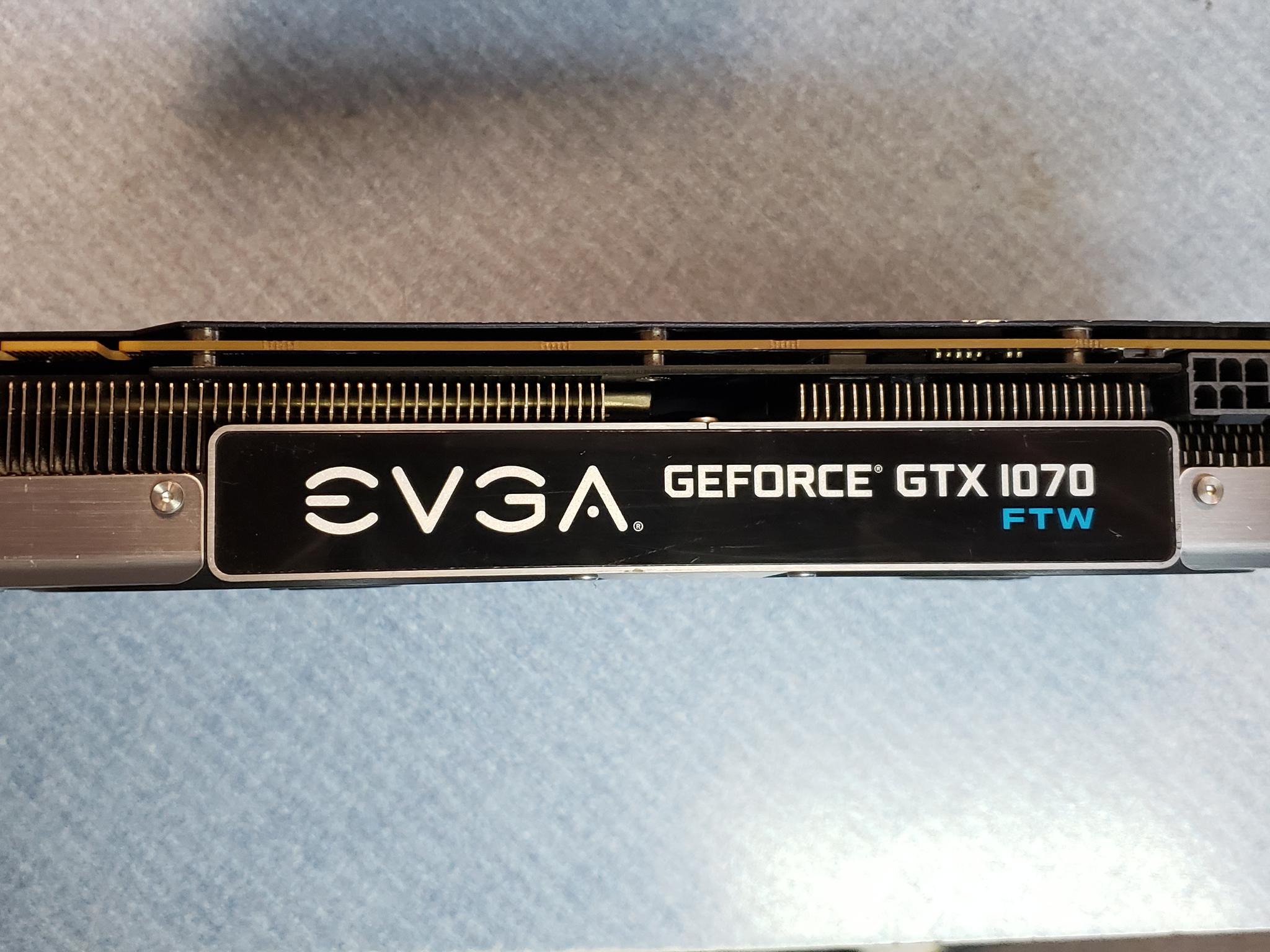 EVGA GTX 1070 FTW graphics card