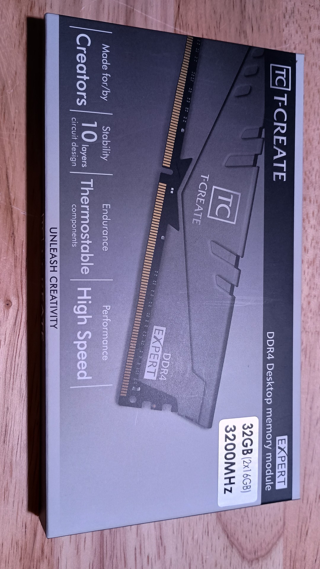 32GB DDR4 3200mhz - Team Group T-Create Expert memory kit, 2x 16gb