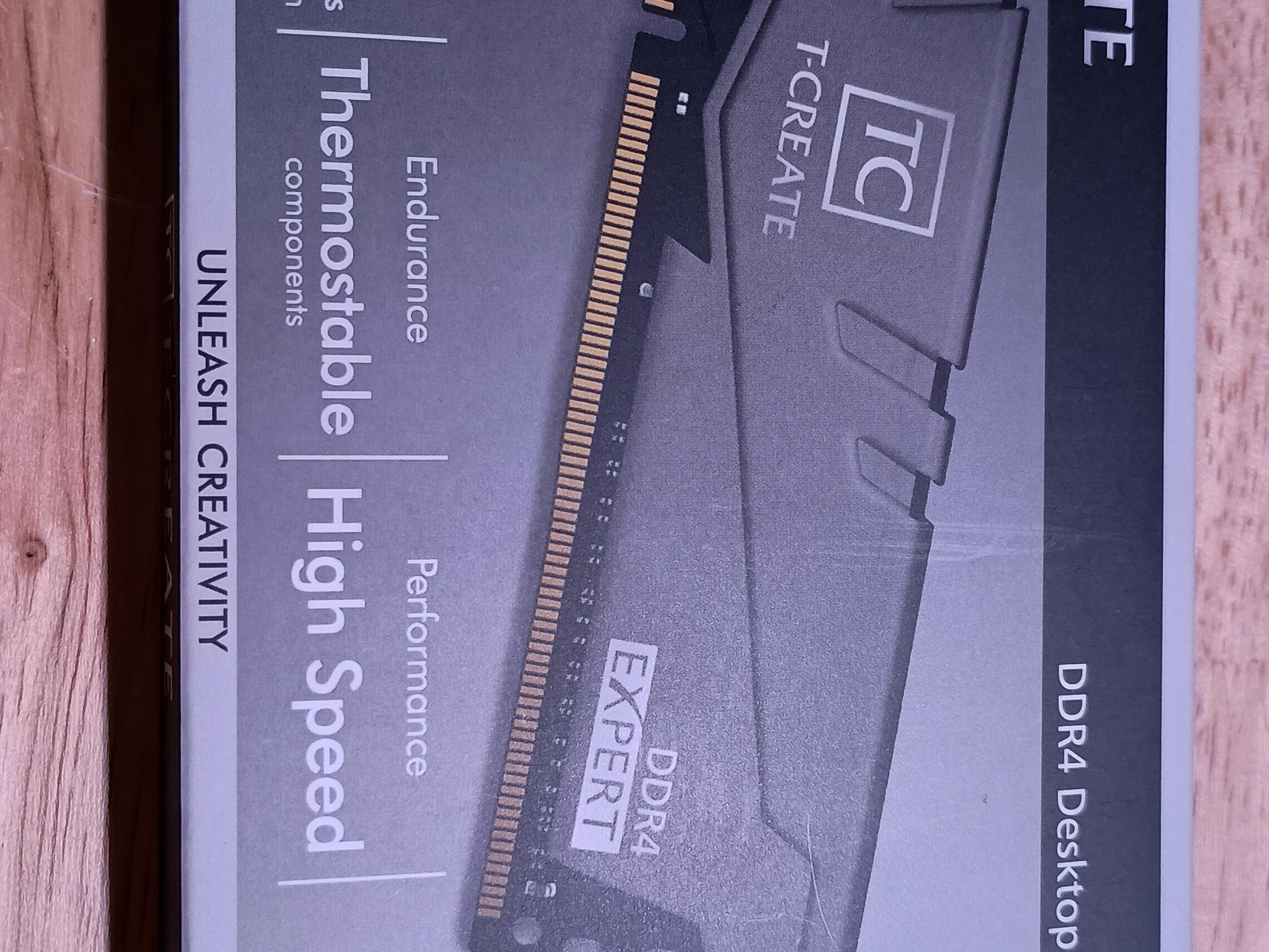 32GB DDR4 3200mhz - Team Group T-Create Expert memory kit, 2x 16gb udimms.