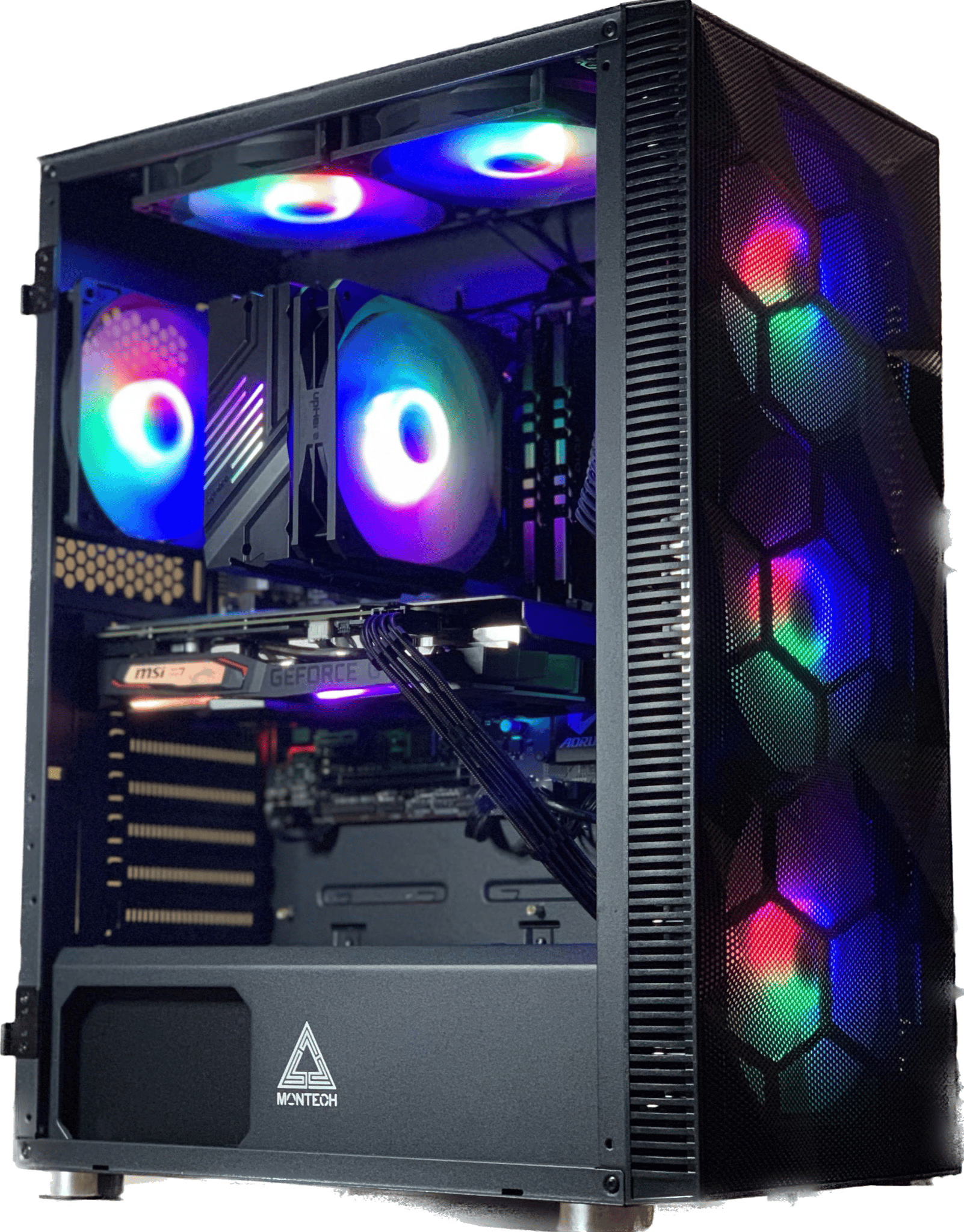 Mid Range Black Gaming PC (Ryzen 5 5600X + GTX 1660 Super)