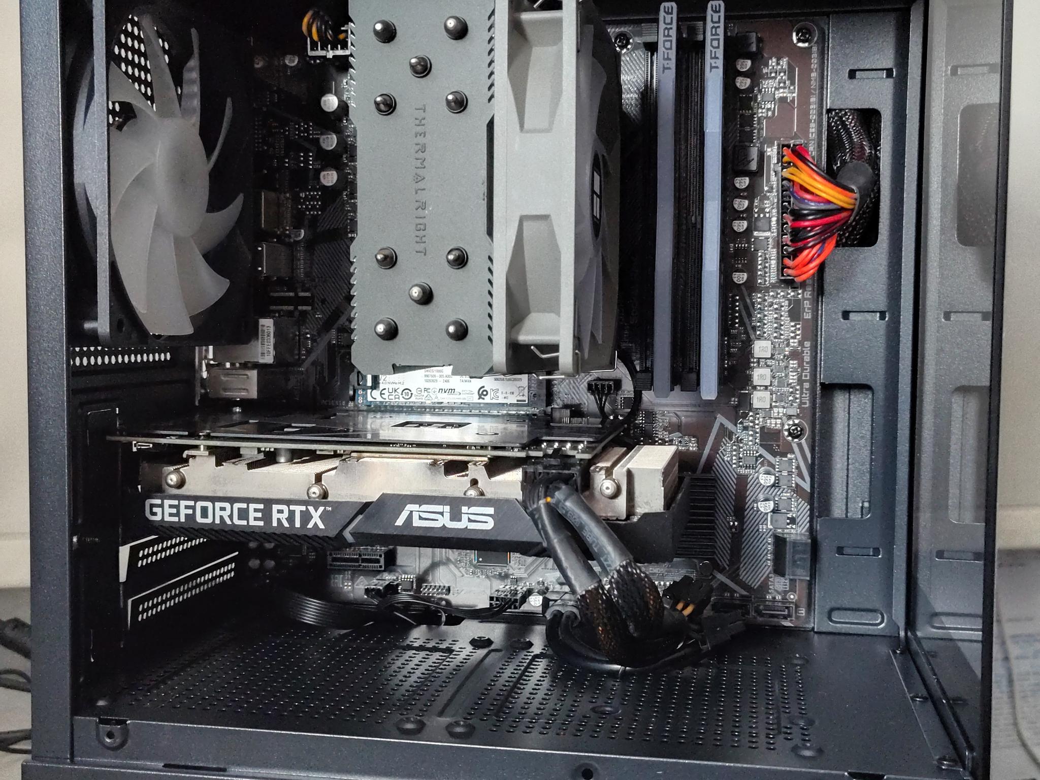 RTX 3050 8GB | Ryzen 5500 | 16G RAM | 1TB NVME | Practically New Custom Mini ATX PC
