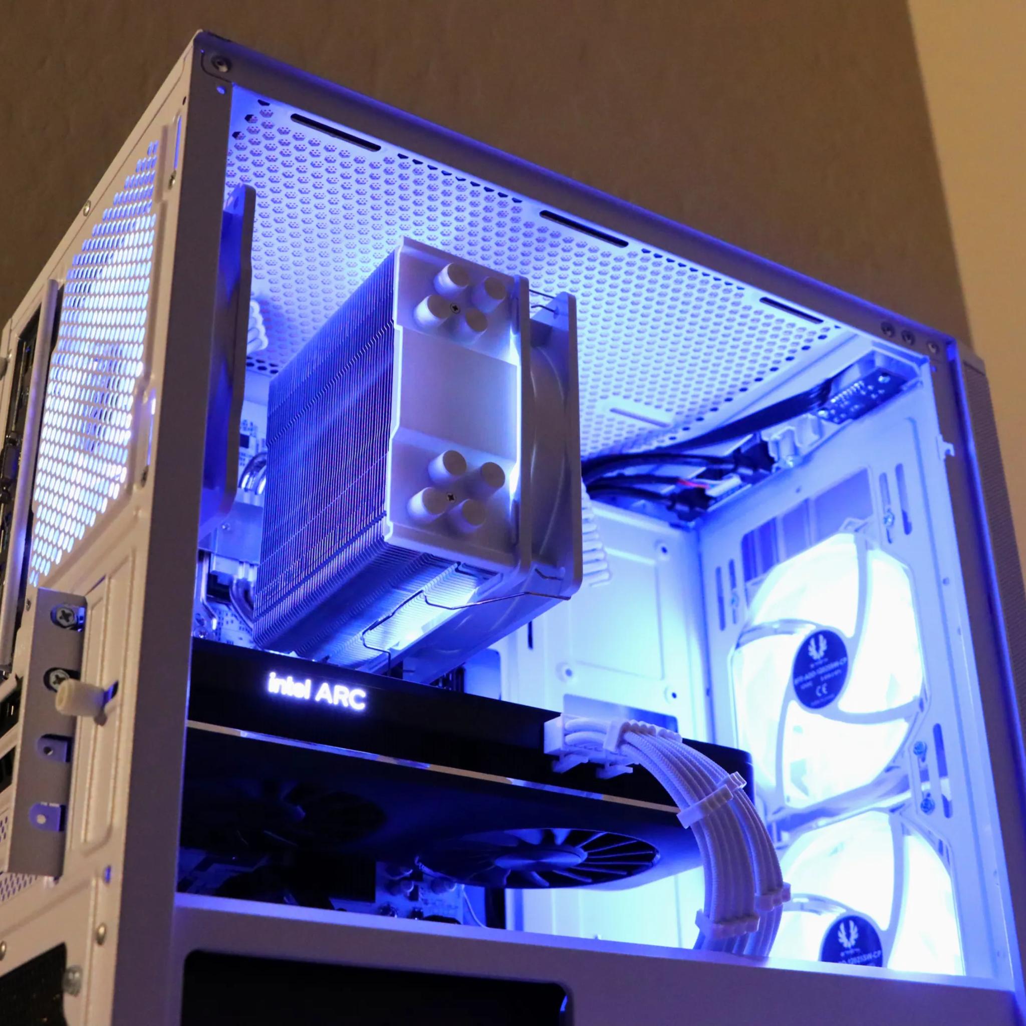 🤍 SALE | WHITE RGB | Intel Arc A750 (Like RTX 3060) | Ryzen 5 | 1tb NVME SSD | 16gb Ram 🤍