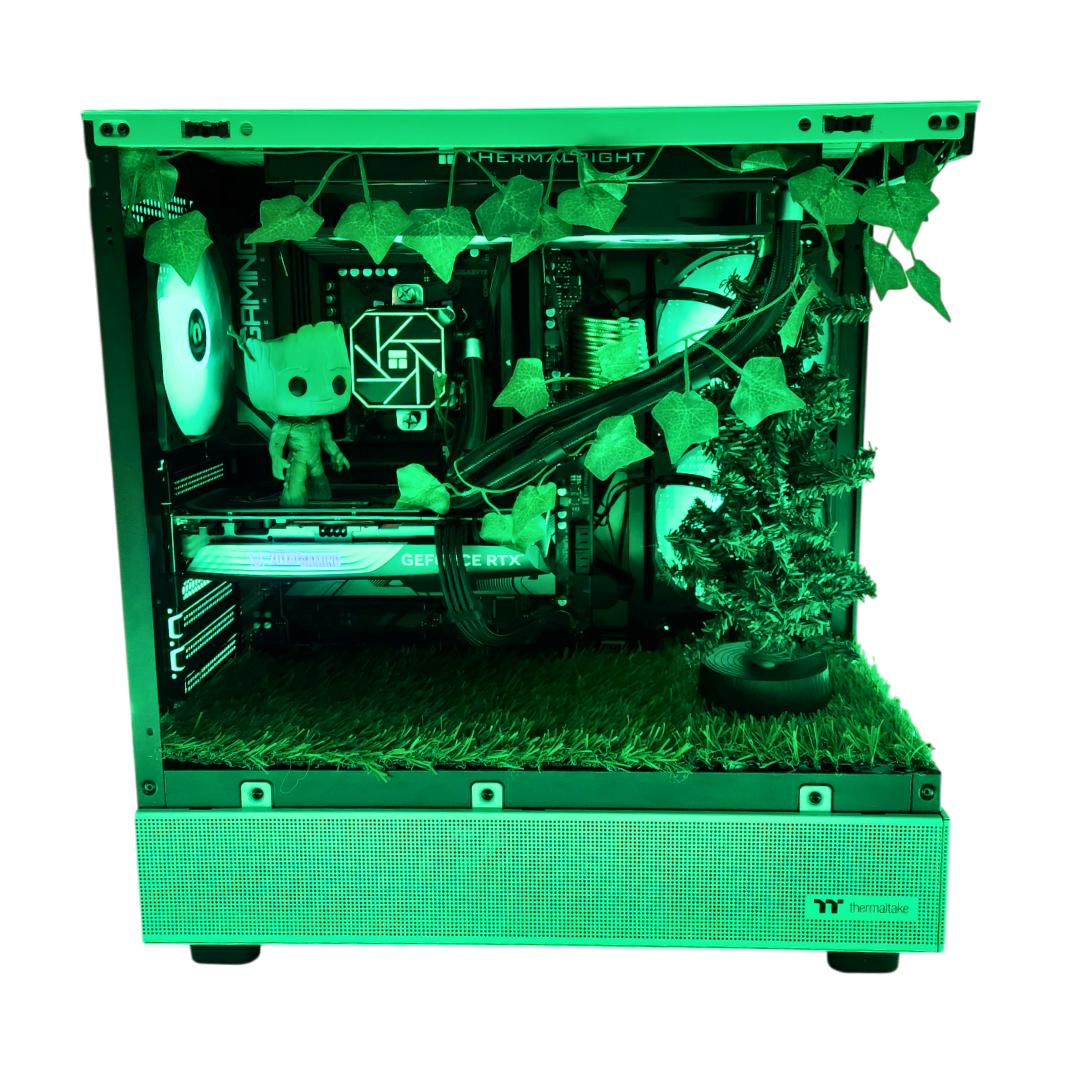 🌱 Groot 🌲: RTX 4070 | Ryzen 5 7500F | 32GB DDR5 RAM | 1TB SSD | 5 RGB Fans | Green RGB Gaming PC