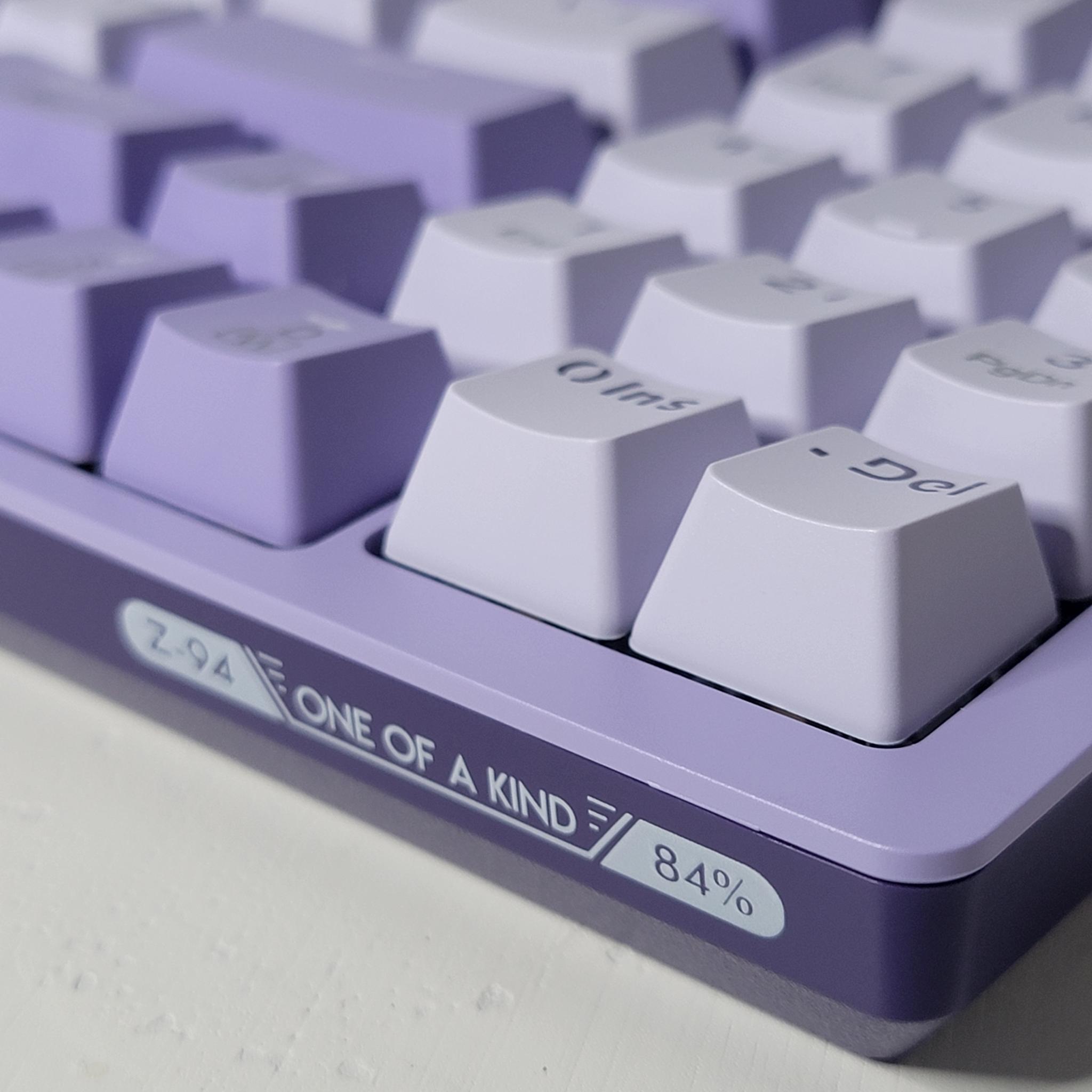 E-YOOSO Z-94 Mechanical Keyboard | 84% Layout | Blue Switches | Purple/White | New in Box