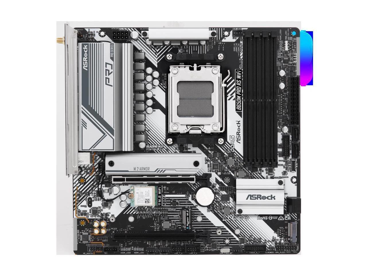 ASRock B650M Pro RS WiFi AM5 AMD B650 Micro ATX Motherboard *Brand New*