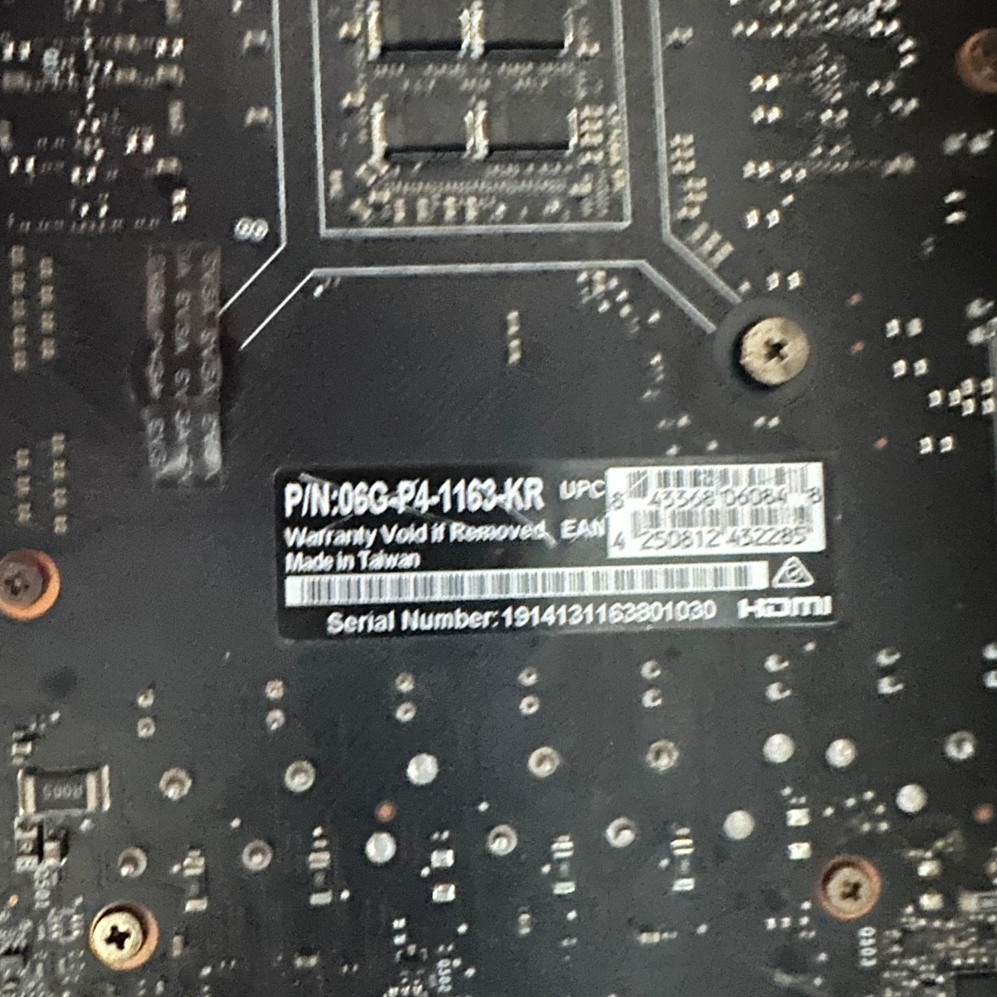 Nvidia 1660 6gb EVGA