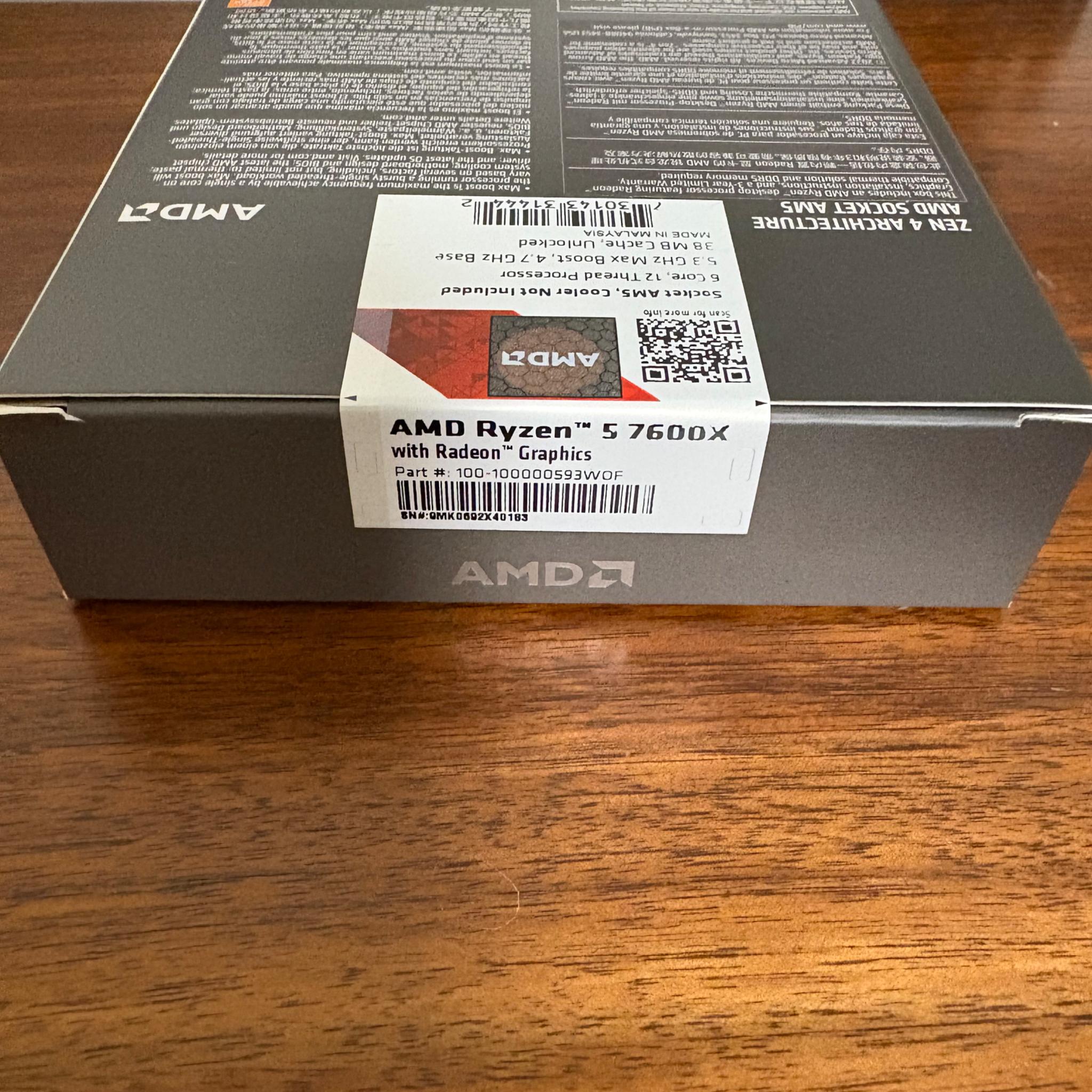 B850 / 7600X / 32GB 6000MHZ CL36