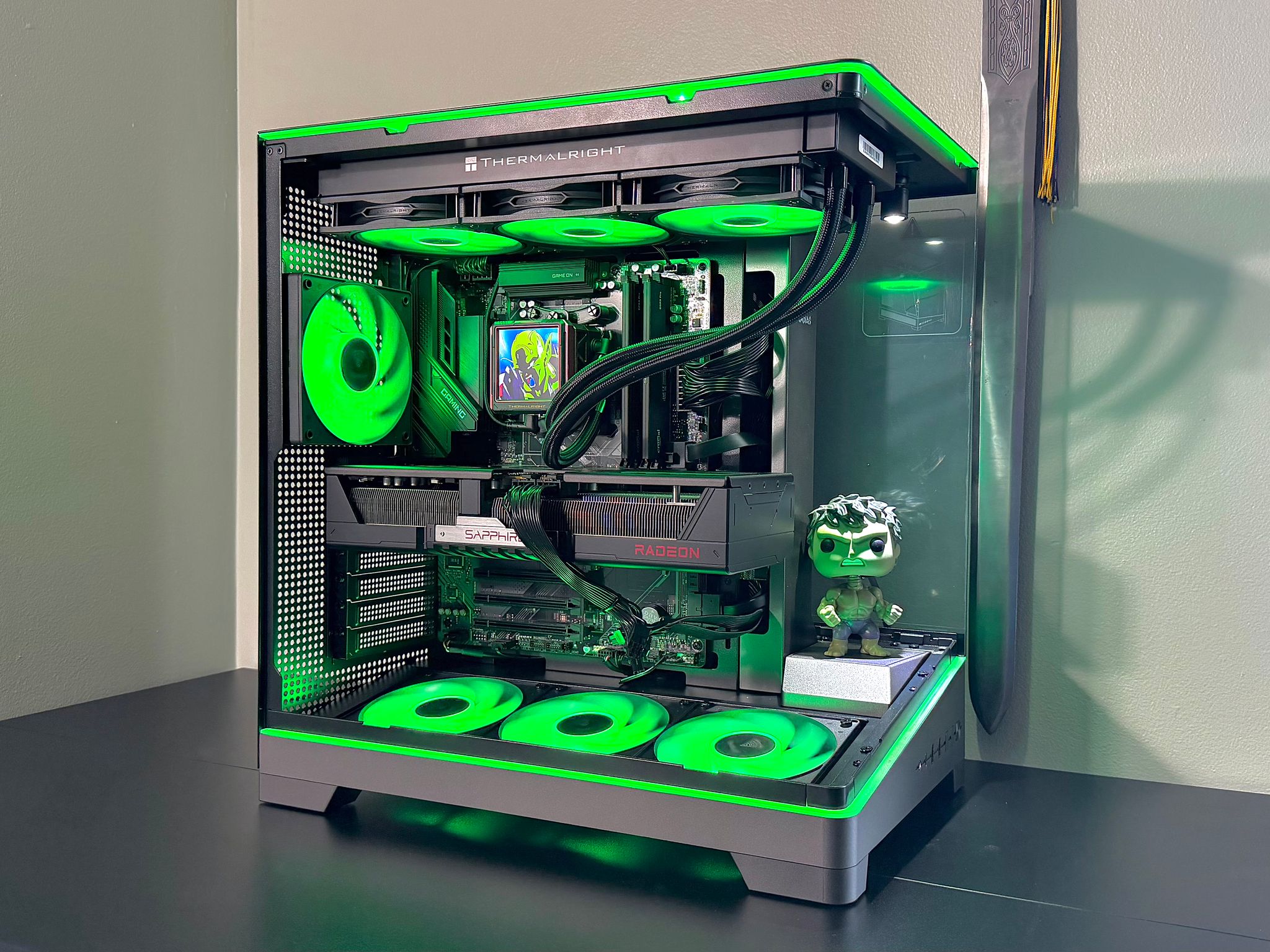 Insane 7800X3D | 9070XT | 48GB DDR5 | 2TB M.2 | LCD Screen AIO Cooler Gaming PC