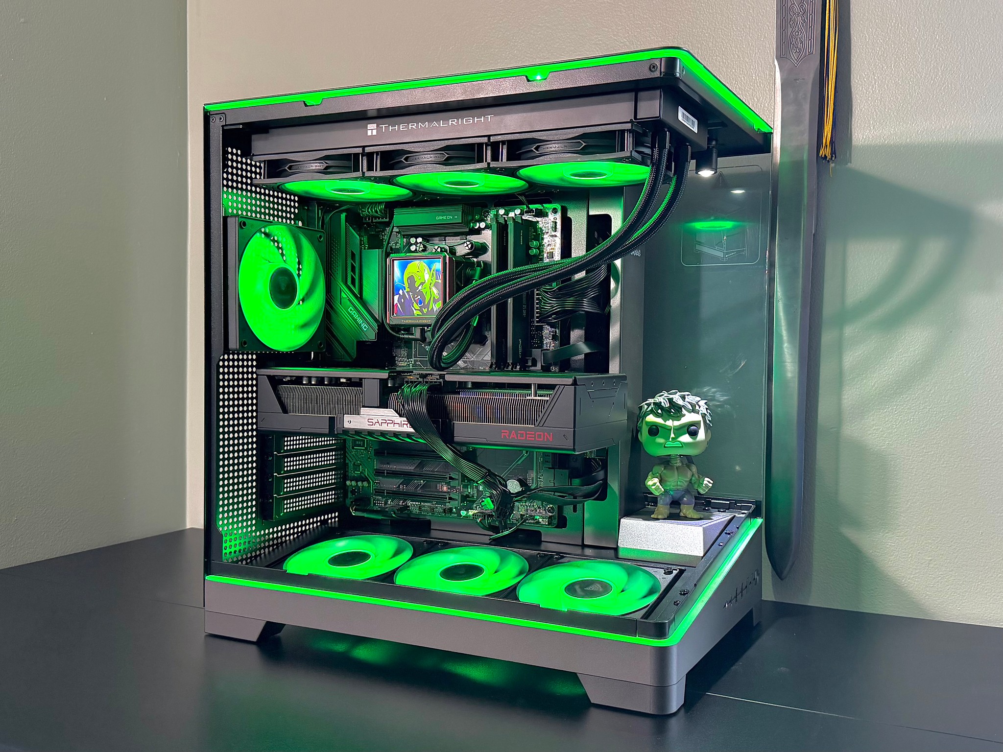 Insane 7800X3D | 9070XT | 48GB DDR5 | 2TB M.2 | LCD Screen AIO Cooler Gaming PC