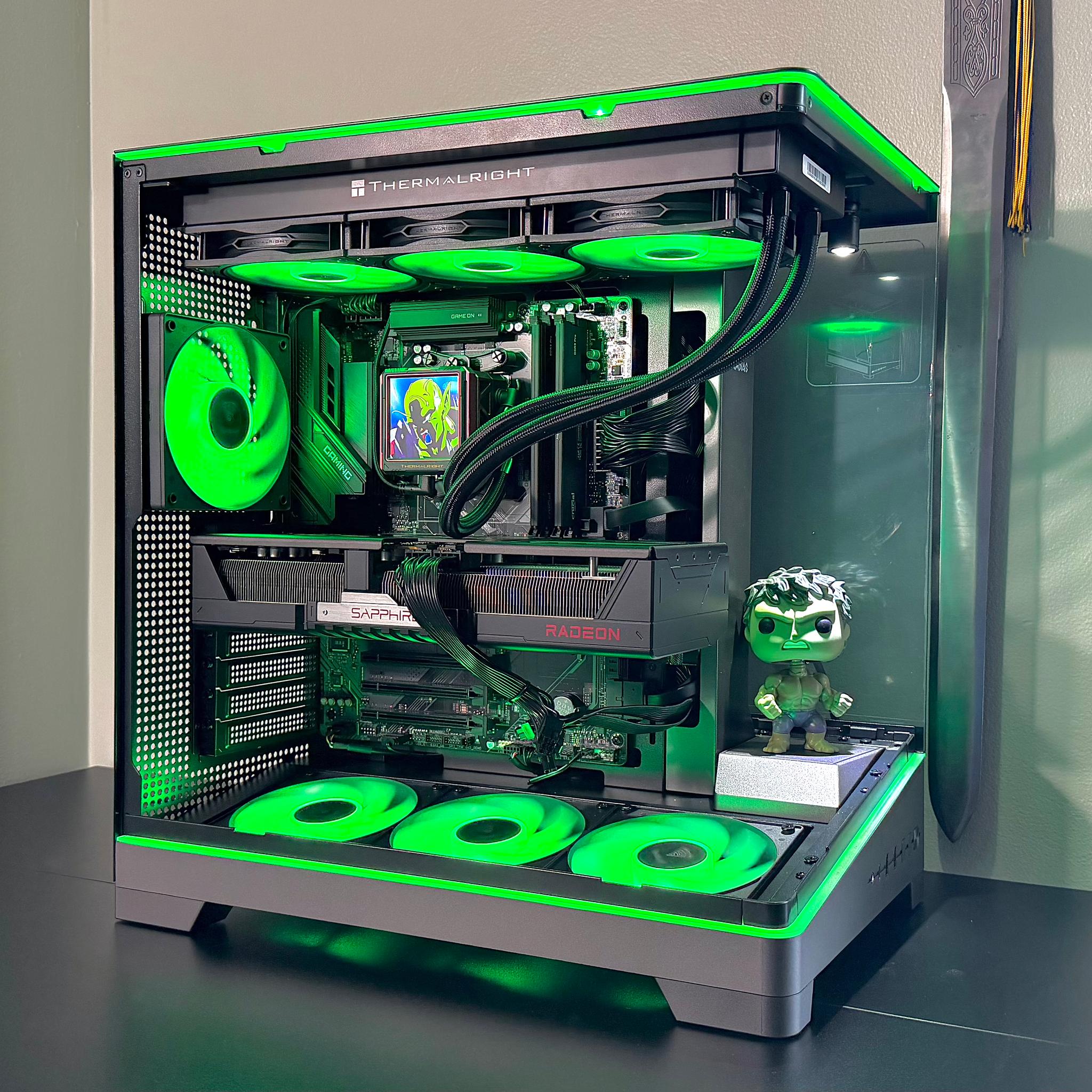 Insane 7800X3D | 9070XT | 48GB DDR5 | 2TB M.2 | LCD Screen AIO Cooler Gaming PC