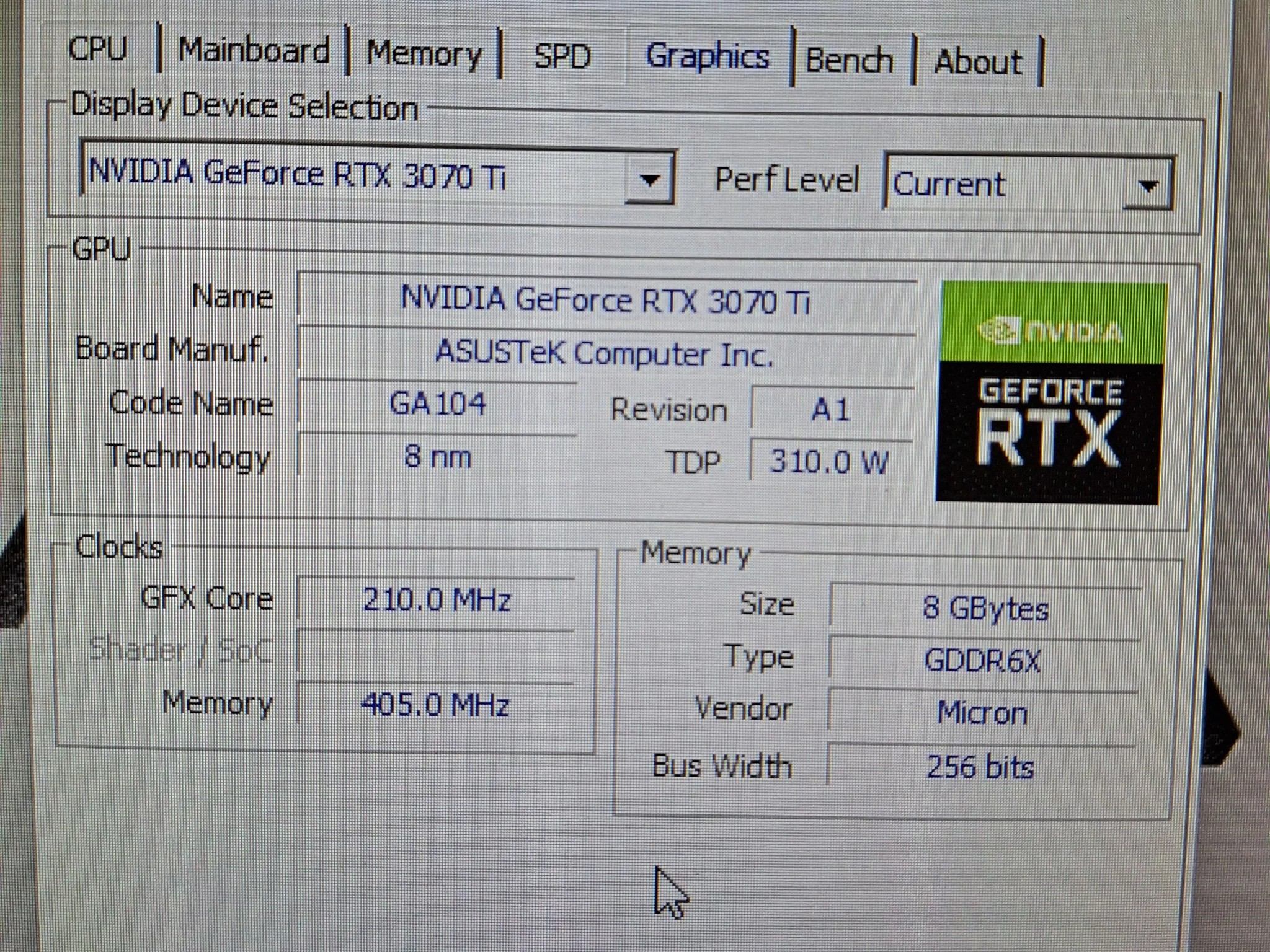 ASUS ROG Strix RTX 3070 Ti 8GB OC Edition