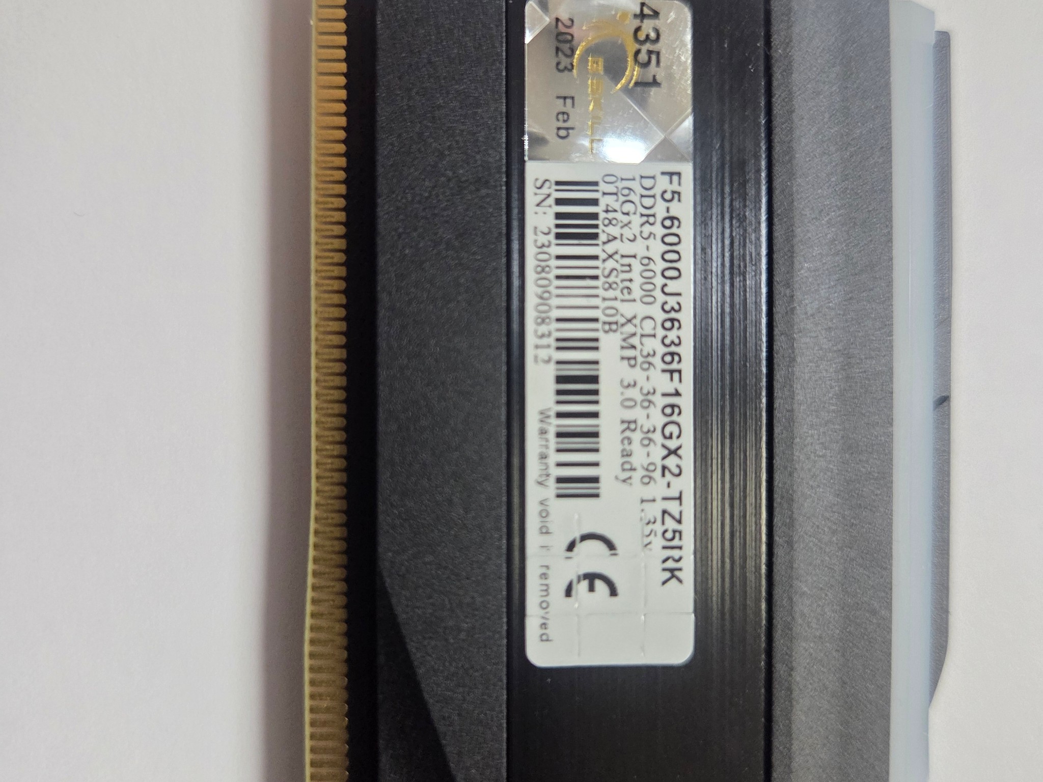 G skill Trident z5 RGB DDR5 6000mhz cl36