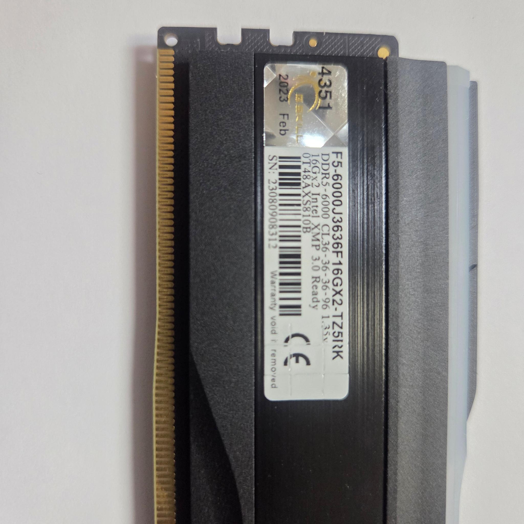 G skill Trident z5 RGB DDR5 6000mhz cl36