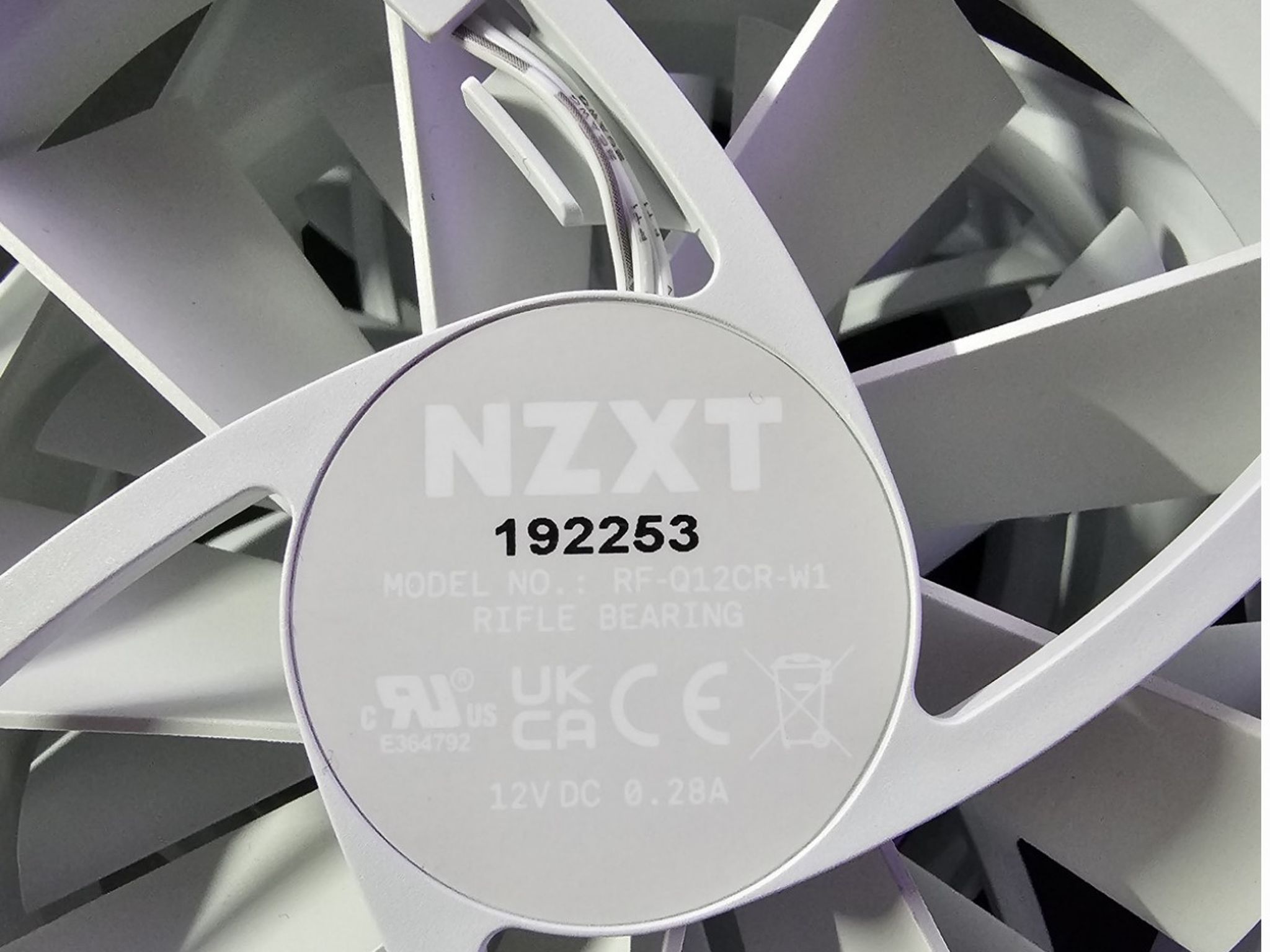 NZXT F120Q 120mm Quiet Airflow White Fan, Set of 4