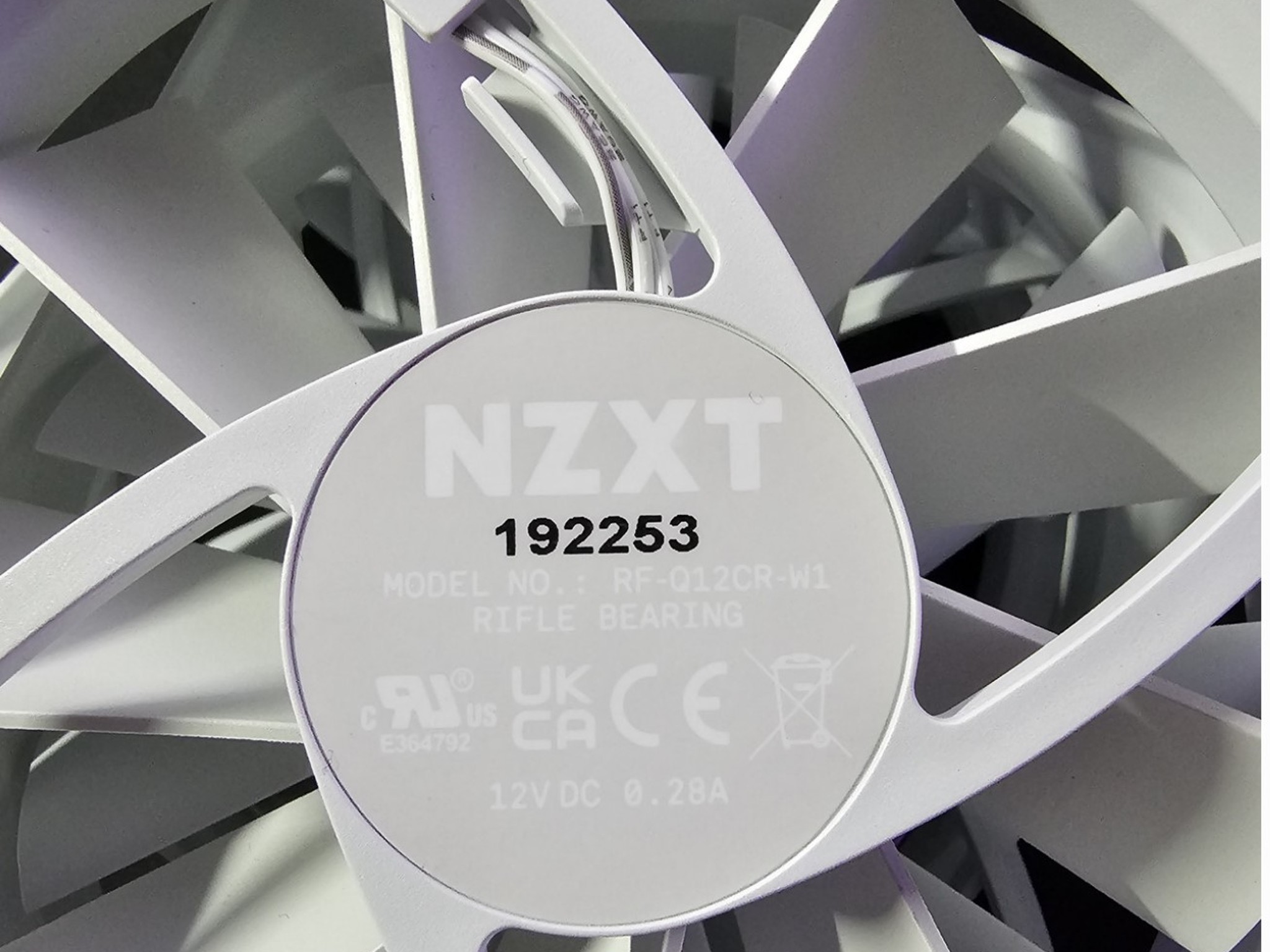 NZXT F120Q 120mm Quiet Airflow White Fan, Set of 4