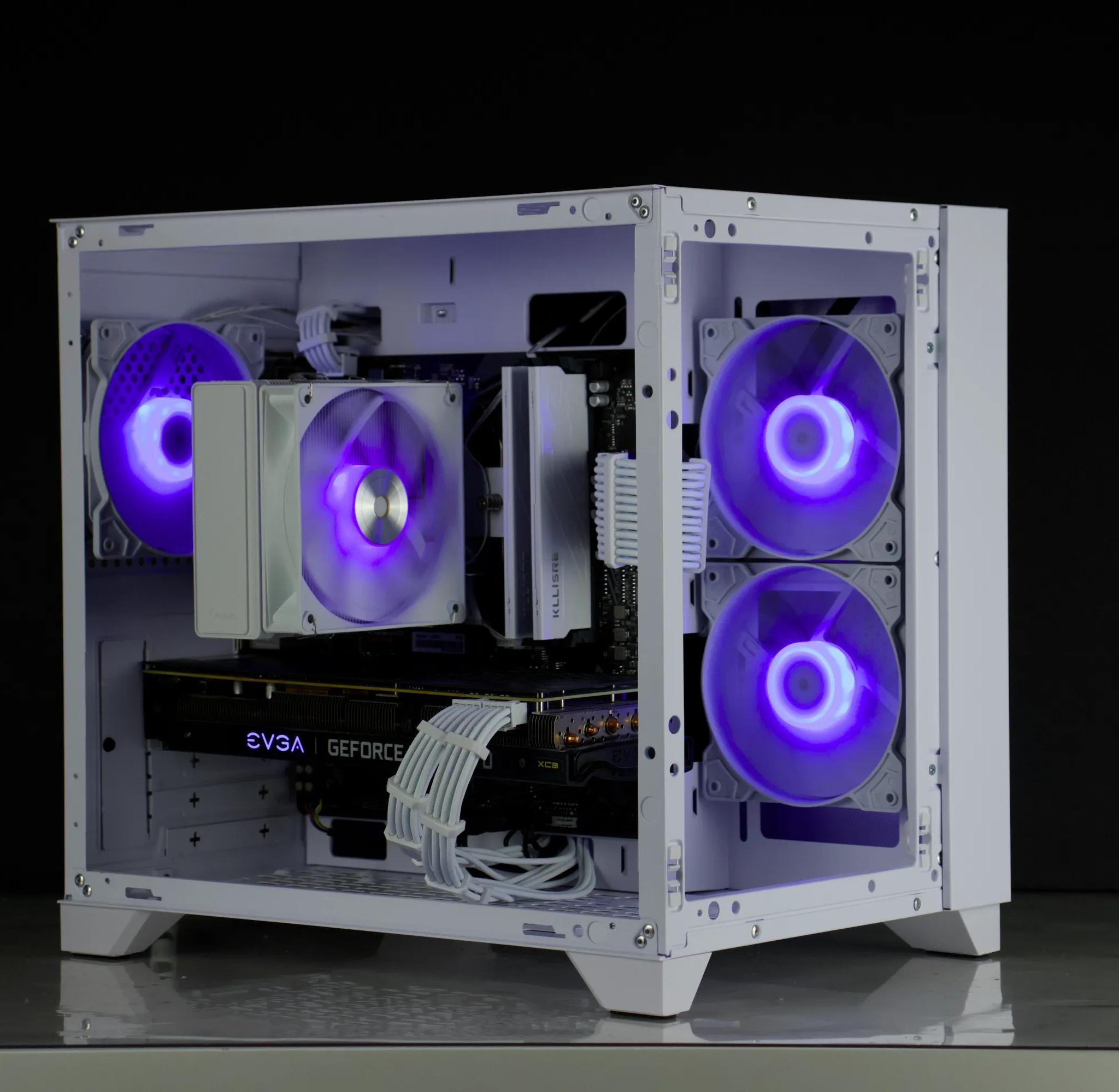💎❅White Gaming PC – RTX 3070, Ryzen 5 5600X, 32GB, 1TB SSD - RGB, WiFi💎❅
