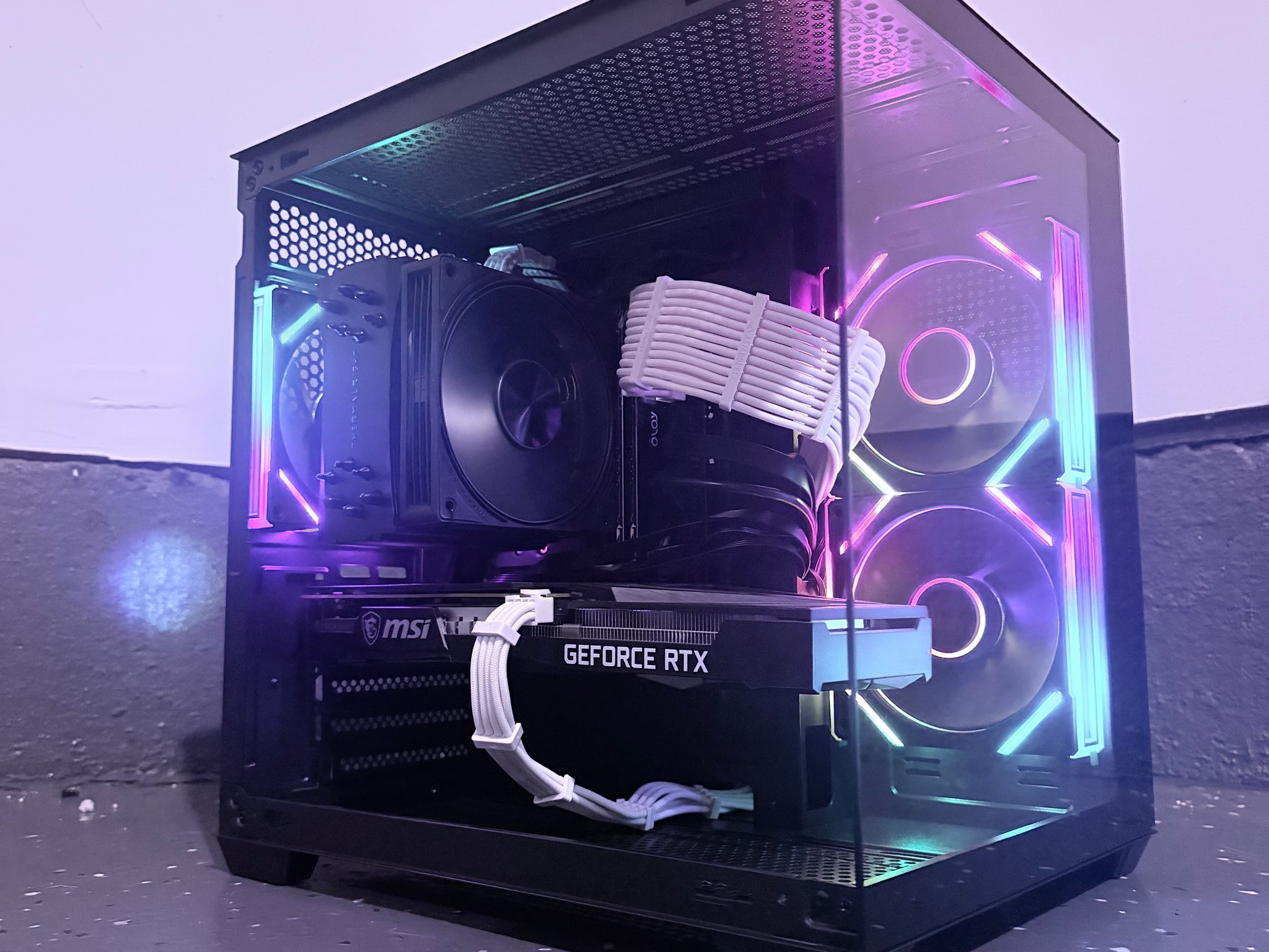🌈"Neon Shadow"⚫️| 1440p Gaming | i9 10850K | RTX 3060 Ti | 16GB Ram | 1TB+1GB Dram SSD | Free Ship
