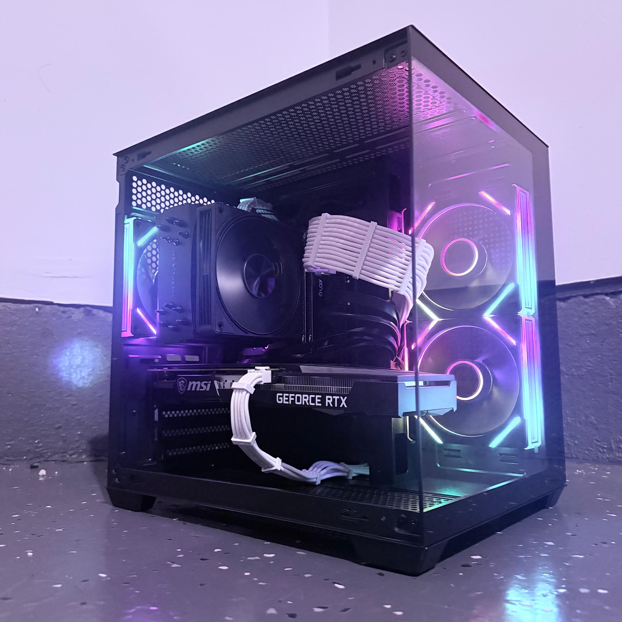 🌈"Neon Shadow"⚫️| 1440p Gaming | i9 10850K | RTX 3060 Ti | 16GB Ram | 1TB+1GB Dram SSD | Free Ship