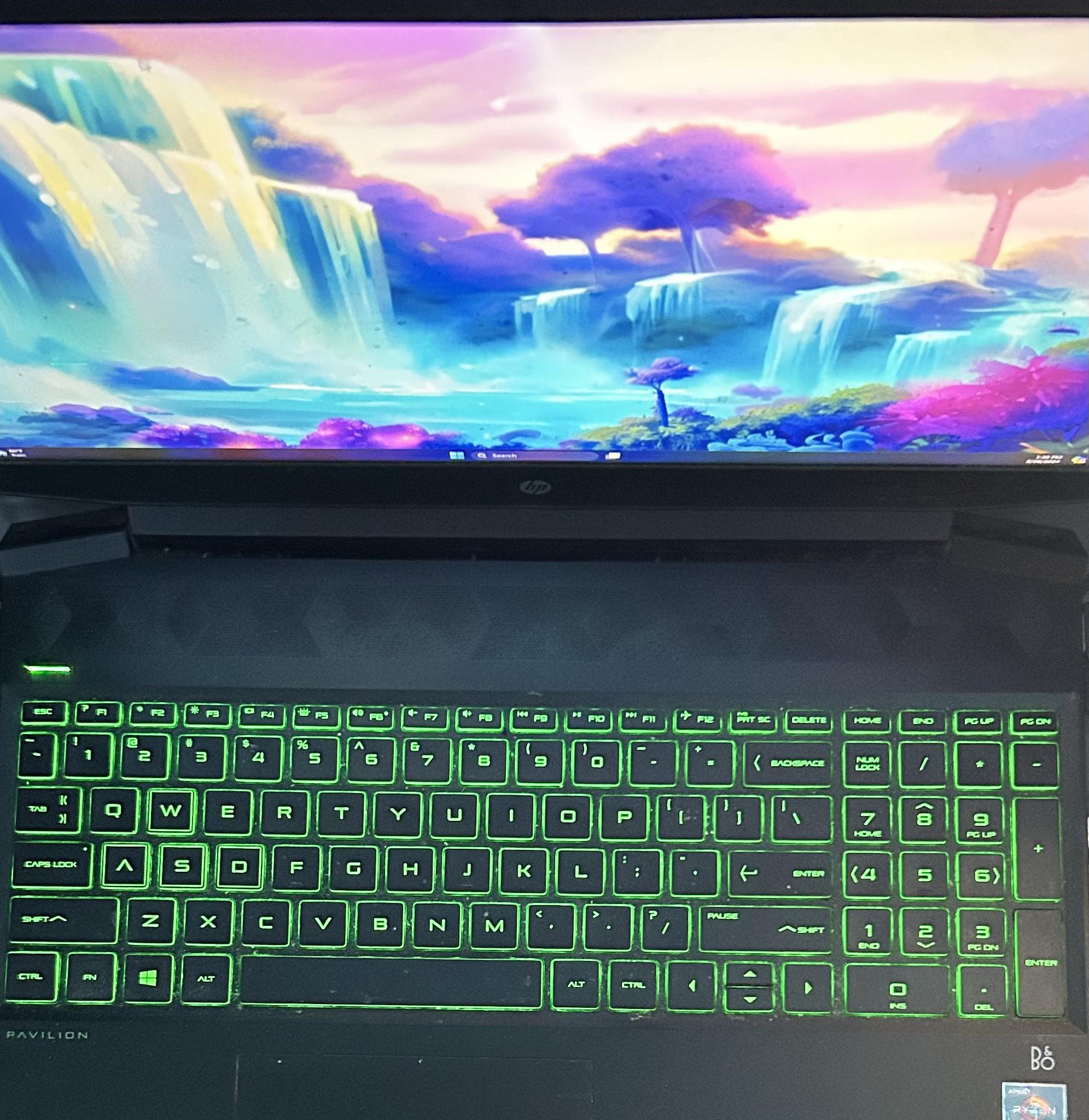 HP Pavilion 15 FHD 144Hz Gaming Laptop, AMD Ryzen 5 5600H 24GB RAM, Nvidia GTX 1650 Graphics, NO SSD