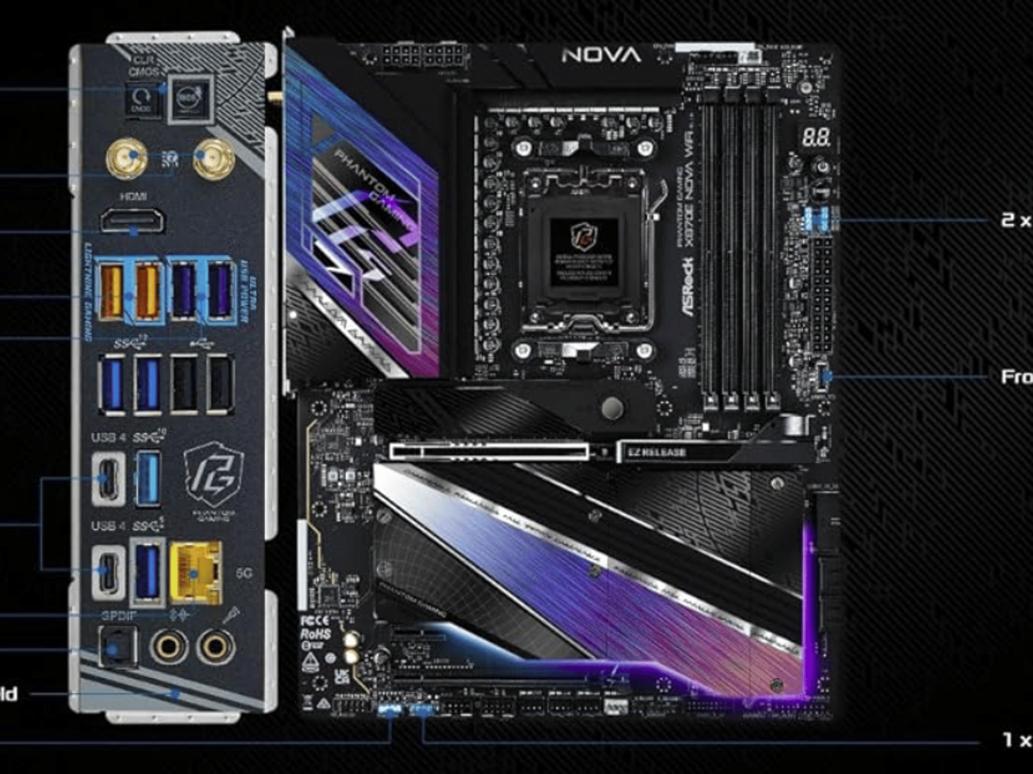 ASRock X870E NOVA WIFI AMD AM5 X870E ATX Motherboard  (NEW & UNUSED!)