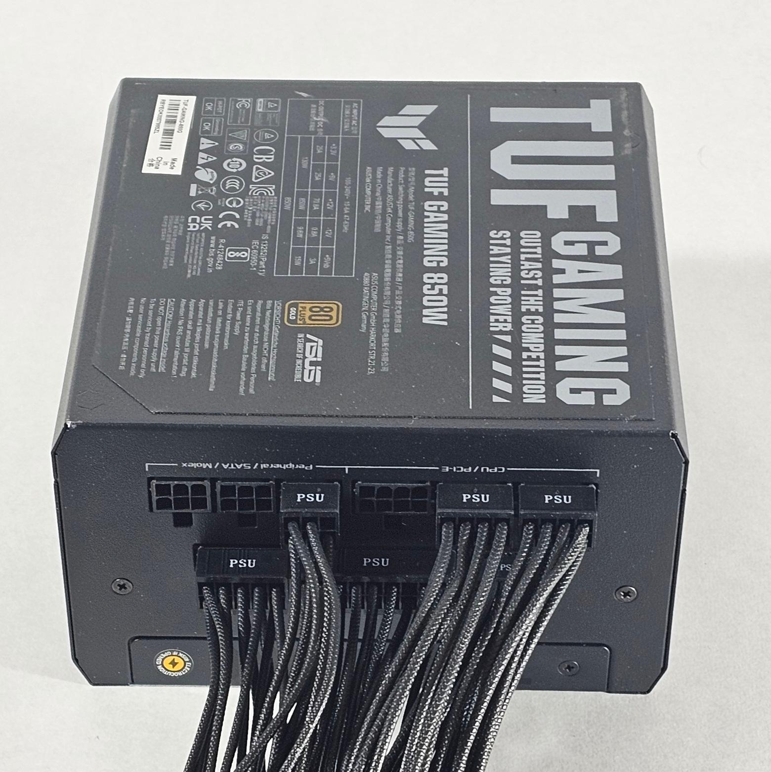 850 Watt PSU ASUS TUF Gaming 850W Gold ATX Power Supply