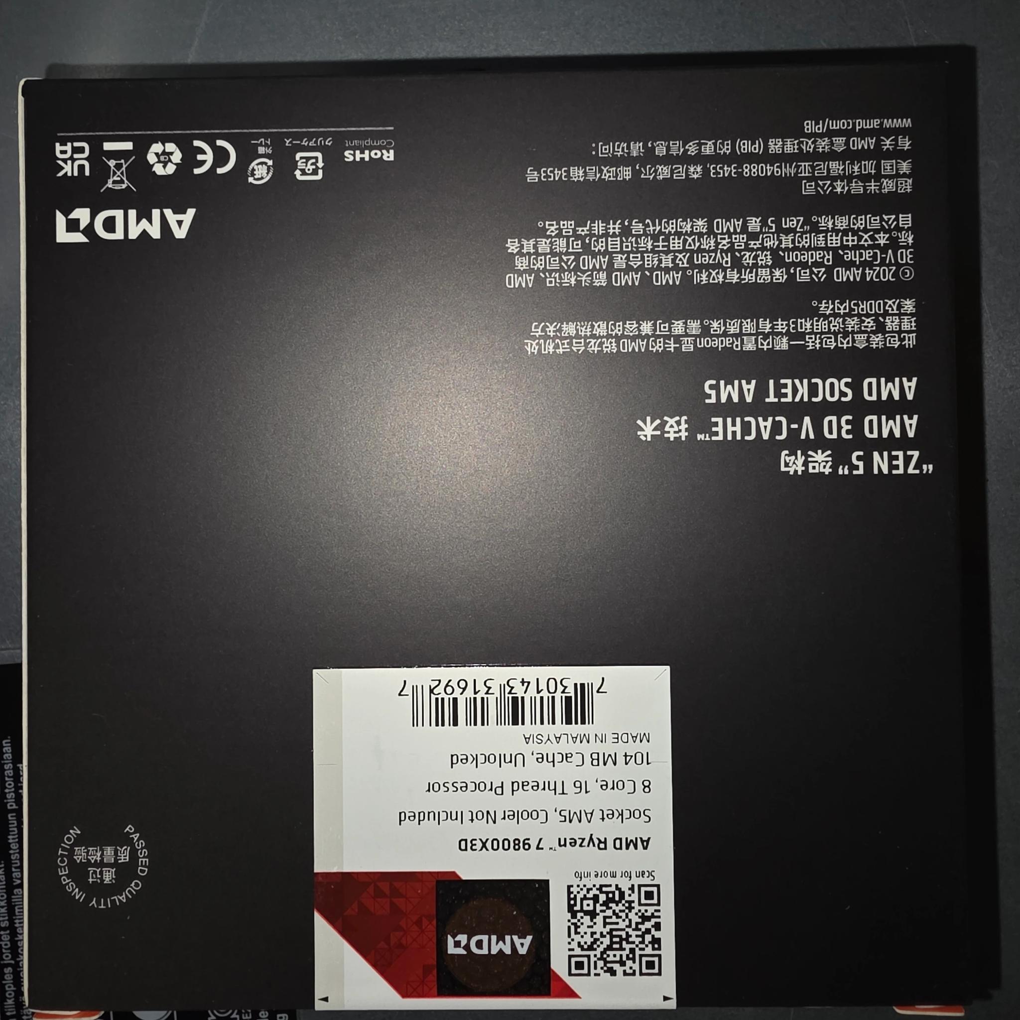 BNIB - AMD 9800X3D